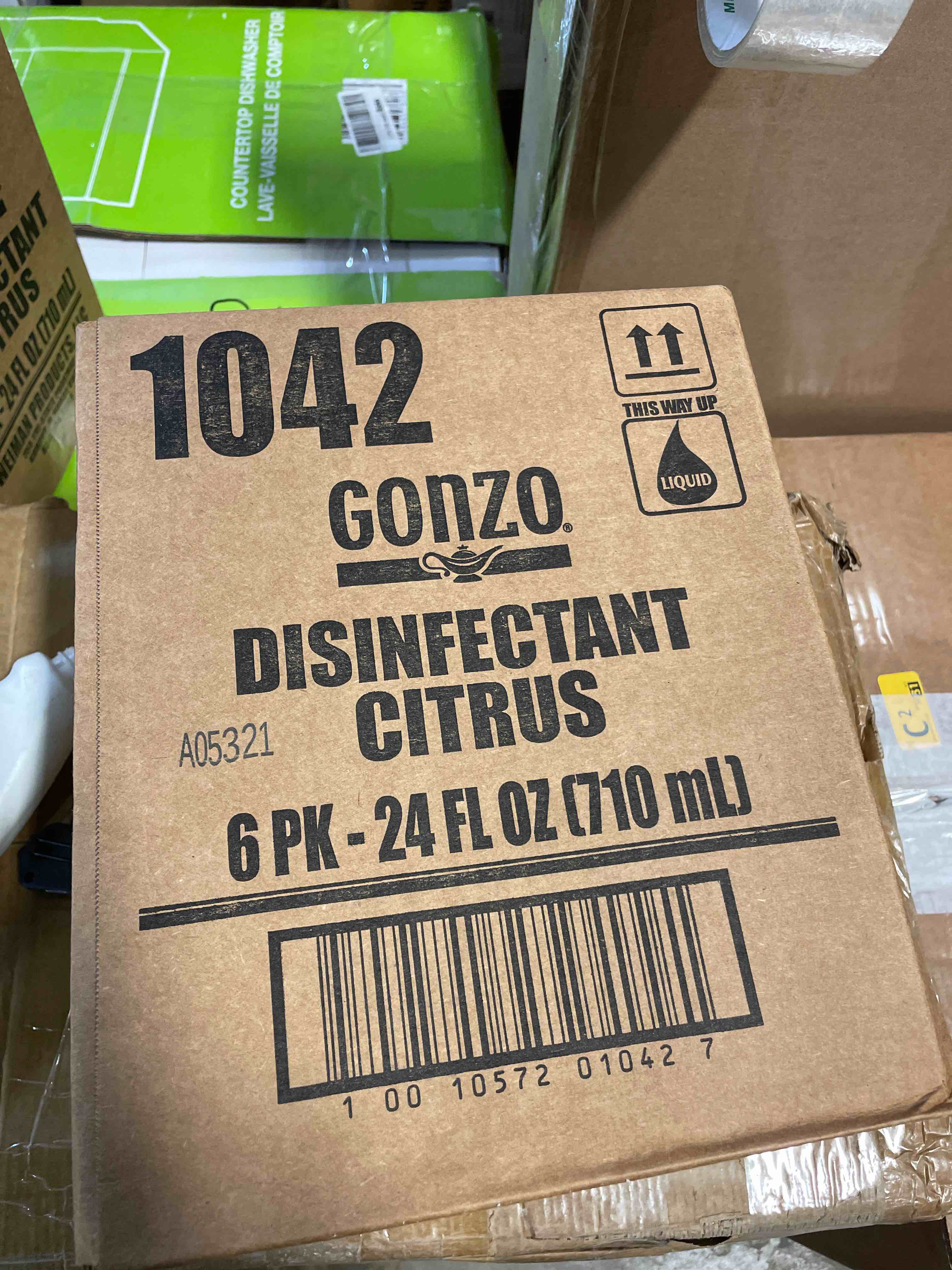 Condition photo showing New/Like New for weiman gonzo desinfectant citrus 24fl + free microfiber cleaning cloth