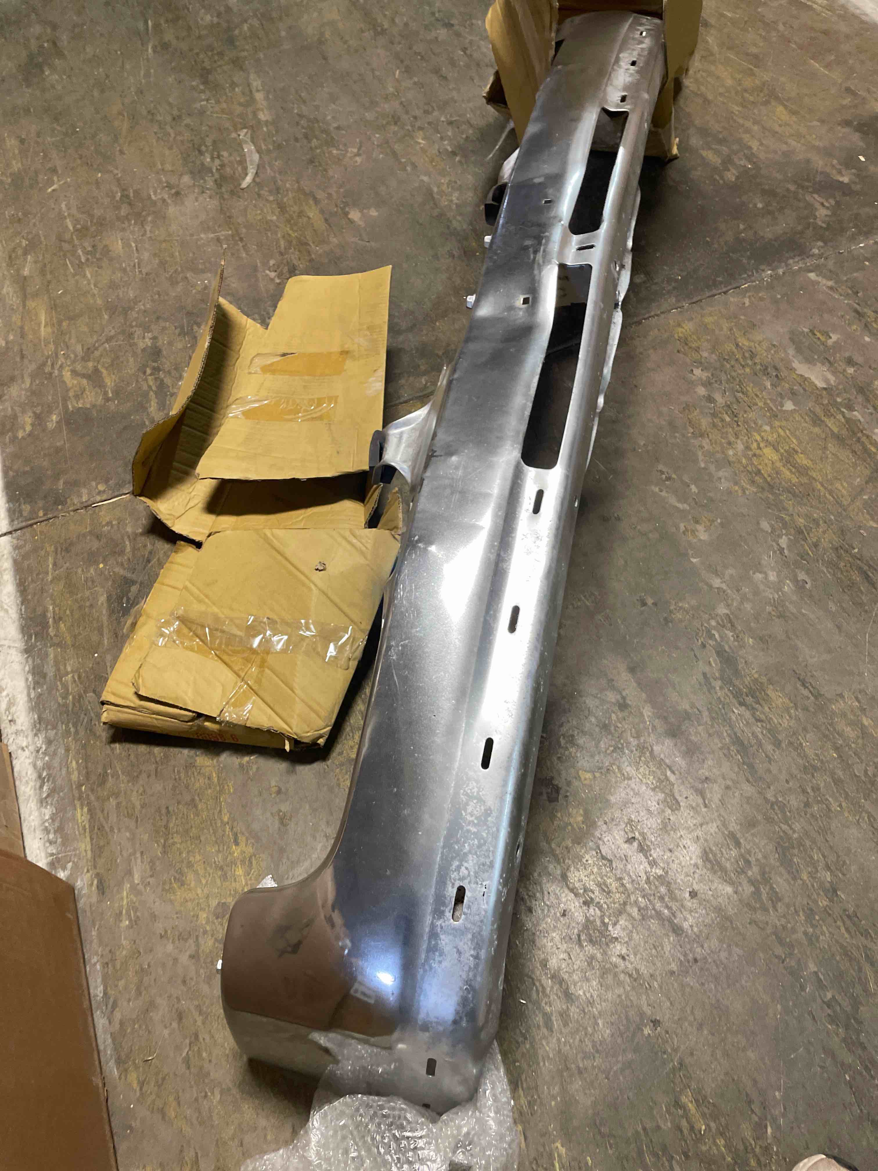 Condition photo showing As Is for front bumper face bar(split design 3pcs) compatible with 2000-2006 chevrolet tahoe/suburban 1500 2500&1999-2002 chevrolet silverado 1500 2500 3500 hd bumper impact bar gm1002376 12336026