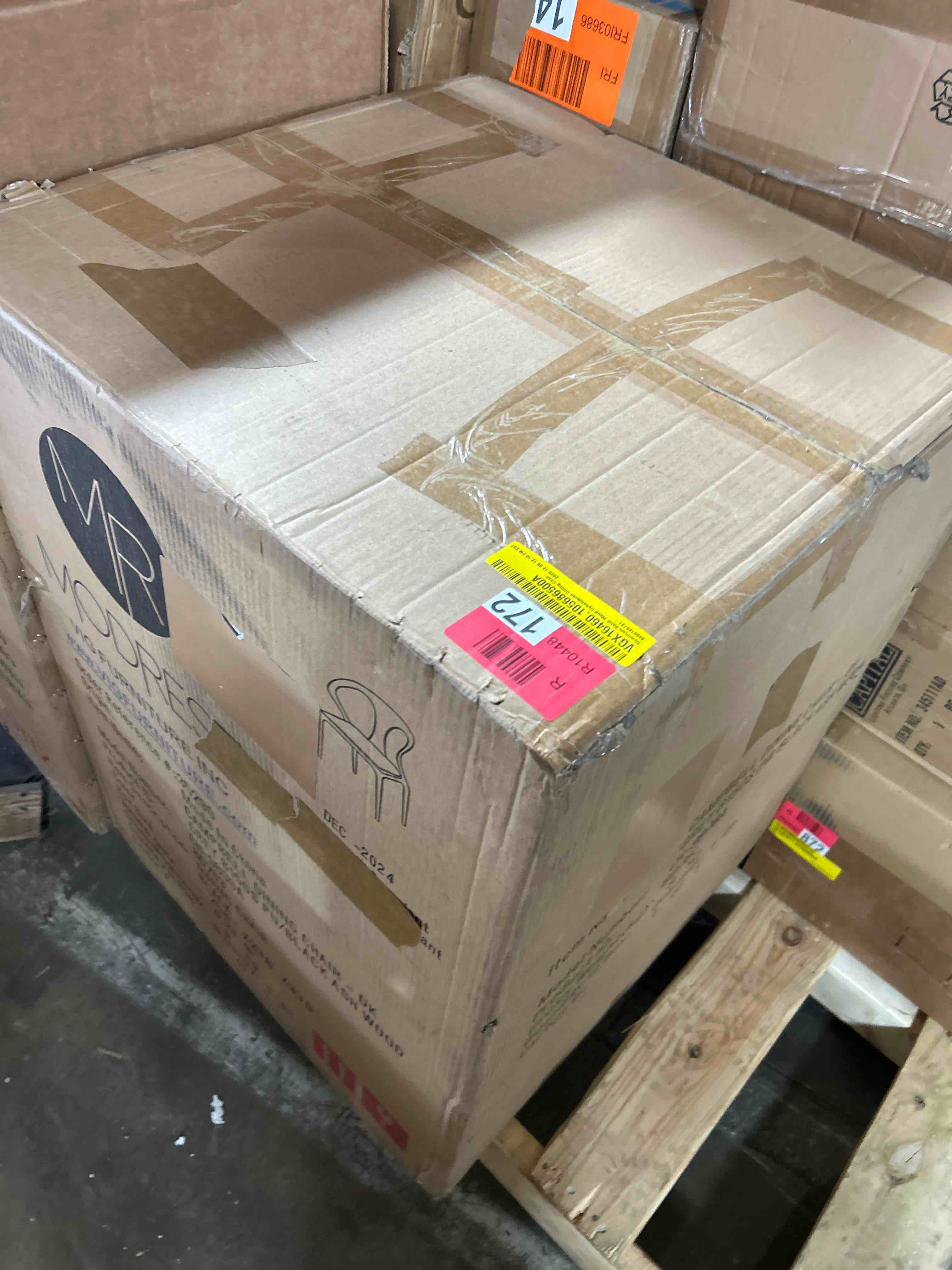 Condition photo showing Good Condition for downham solid wood upholstered dining chair