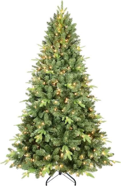 Pre-Lit Christmas Tree with 300 UL Warm White Lights 4ft