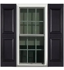 premier raised panel shutters (set of 2)