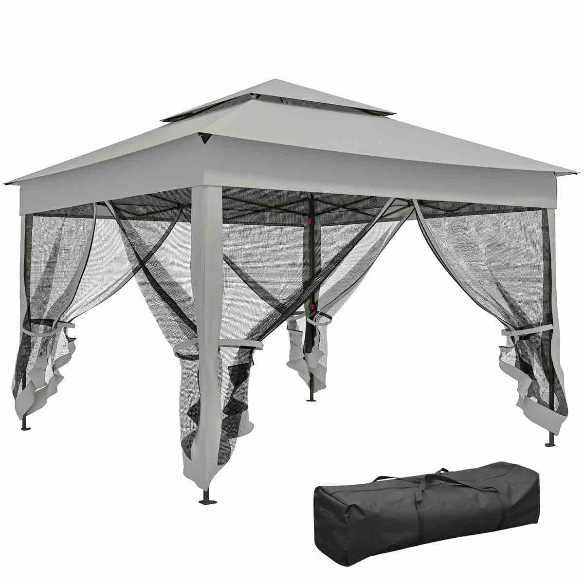 11 ft. w x 11 ft. d steel patio gazebo
