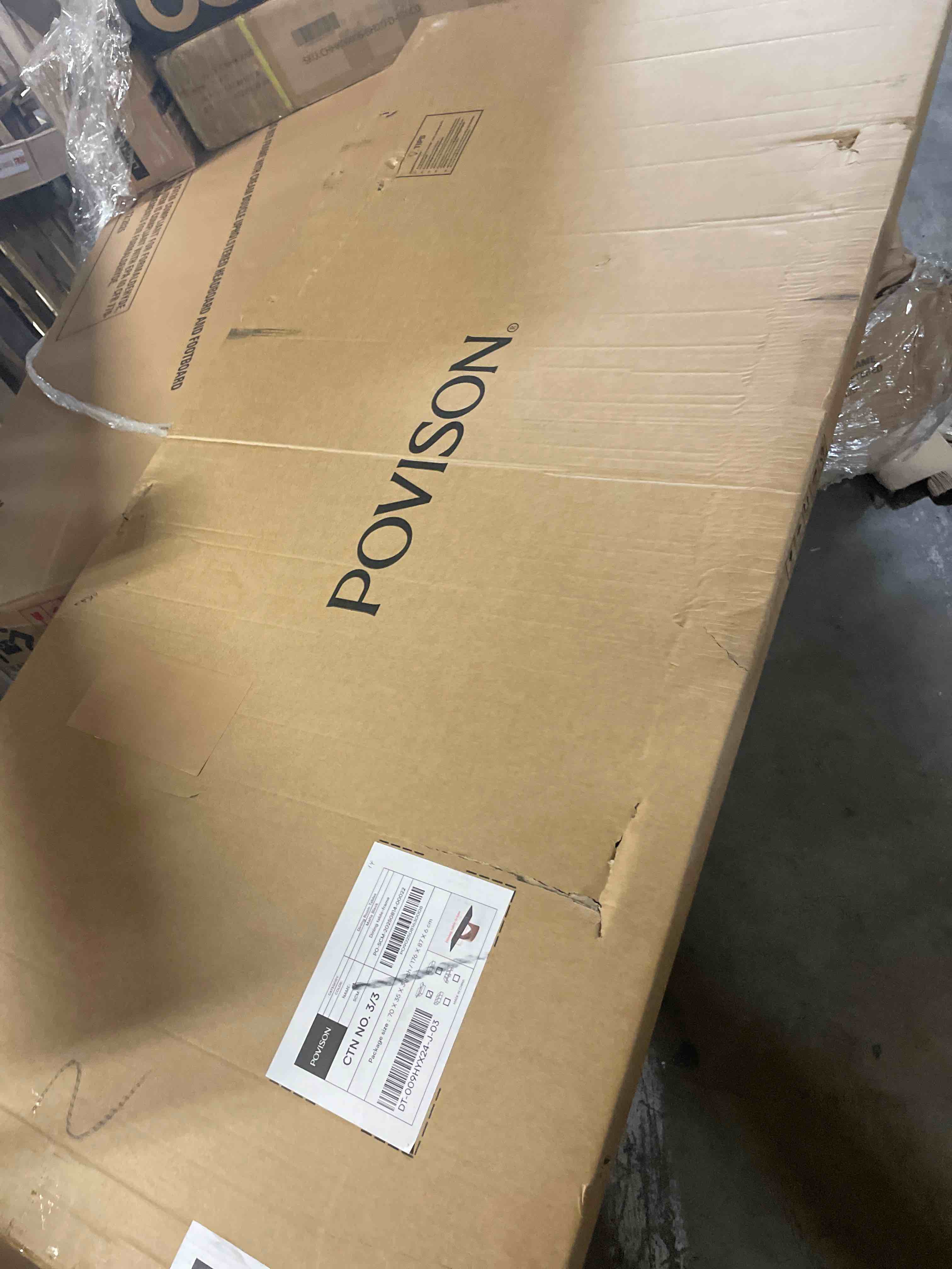 Condition photo showing As Is for (table frame only. ))modern dining table for 6-8, black marble dining table sintered stone dining table top with gold carbon steel pedestal table, 79 inch rectangle dining table for dining room table