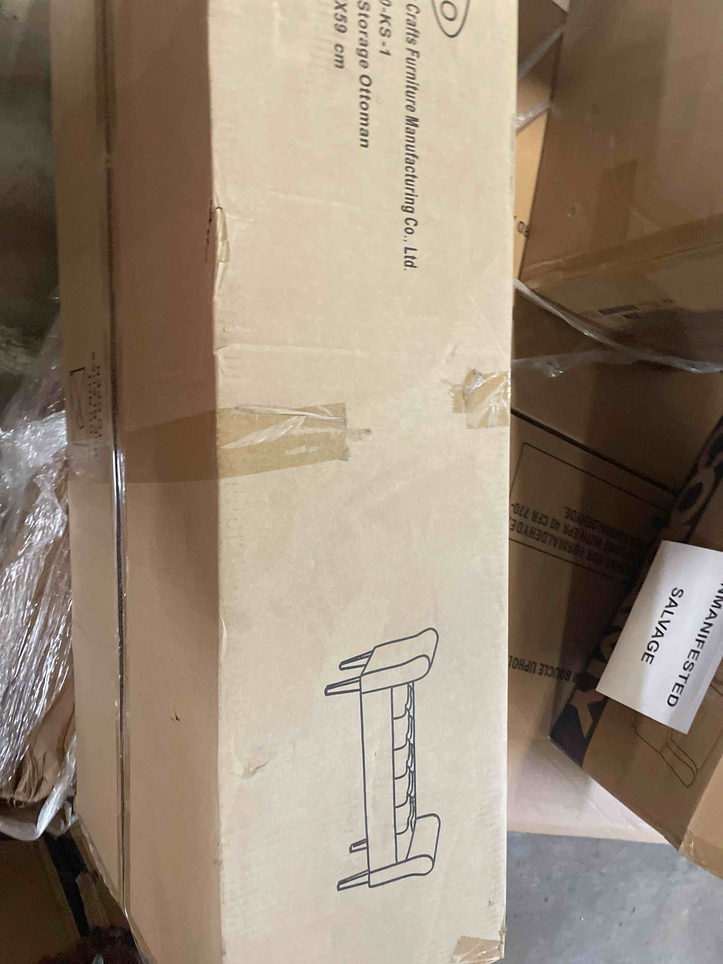 Condition photo showing New/Like New for armed storage bench armed storage bench