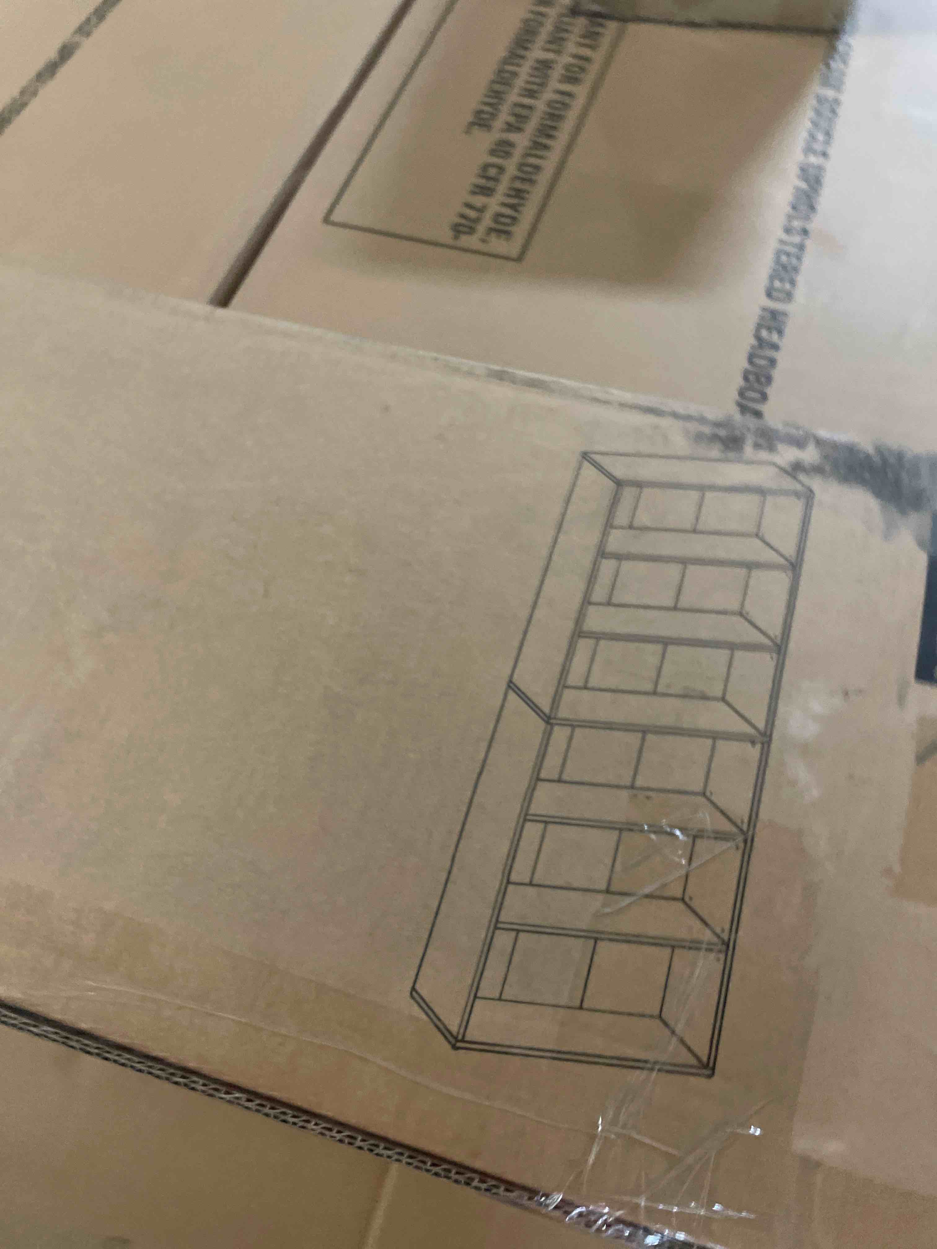 Condition photo showing New/Like New for vasagle bookshelf, 23.6 inches wide, 6-tier open bookcase with adjustable storage shelves, floor standing unit, camel brown ulbc166t50  