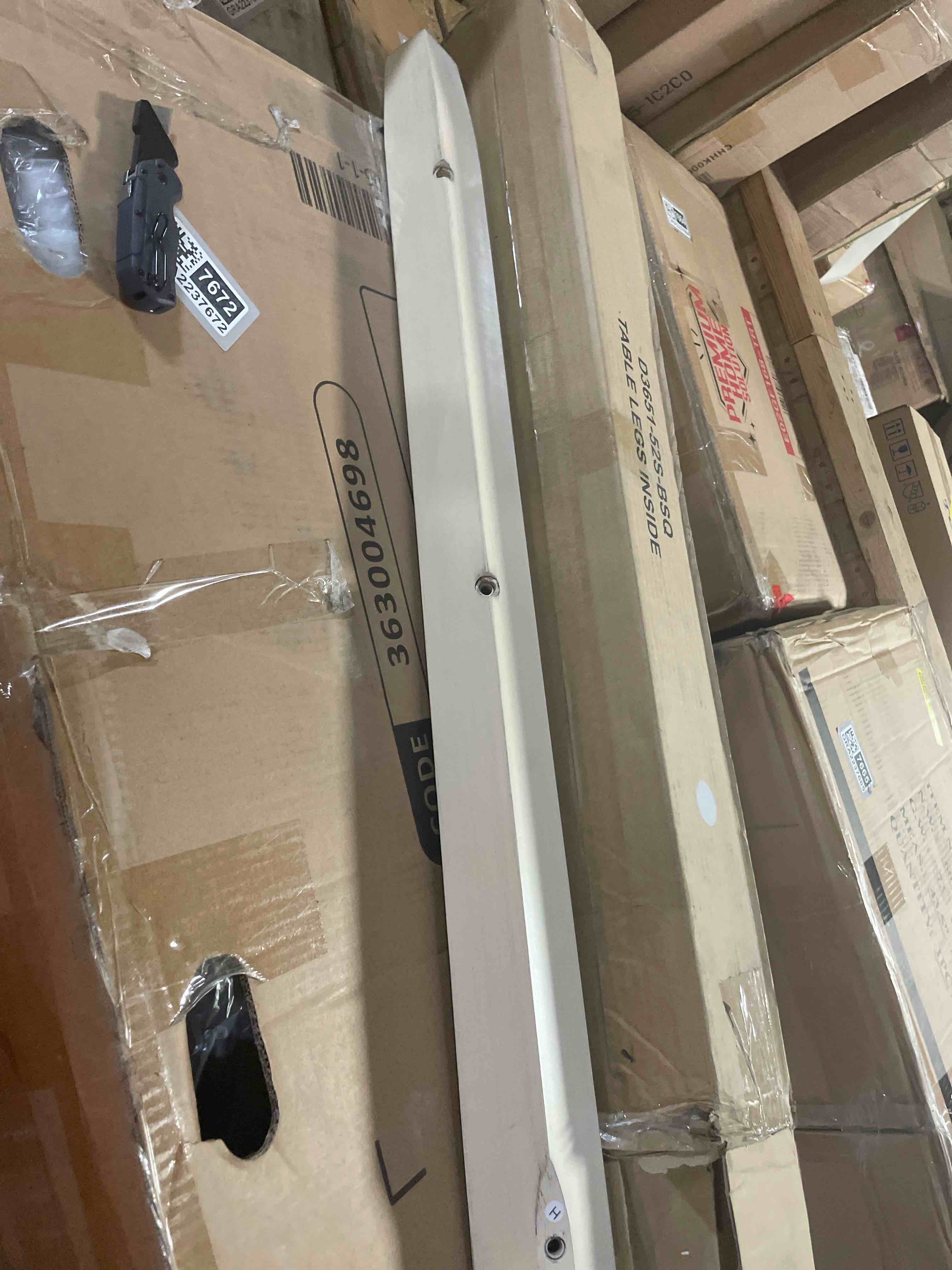 Condition photo showing New/Like New for similiar 24" h*2.75" w-incline square unfinished oak furniture legs - heavy duty mid century tall wooden legs set of 4 for tables, bench, ottomans (natural)