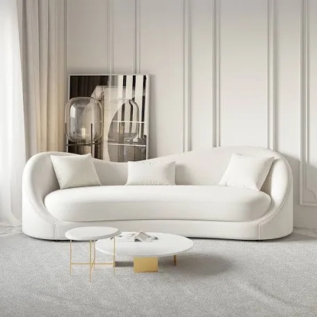 INCOMPLETE CREAM MODERN SOFA 