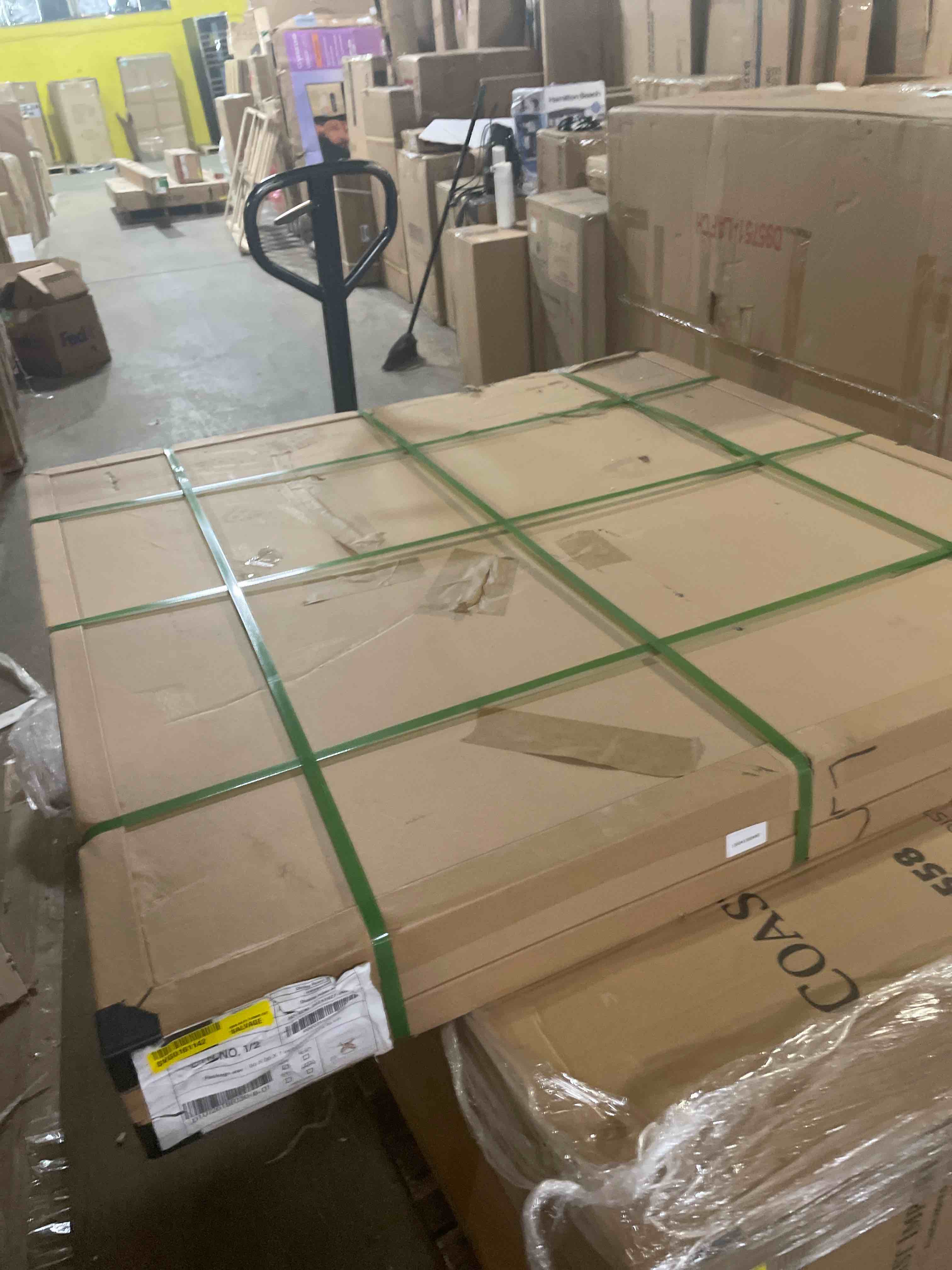 Condition photo showing As Is for top only! 51" modern round dining table, glass round kitchen table for 4, tempered glass dining room table top with bronze x carbon steel base (dining table top only)