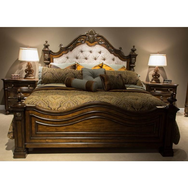 Liberty Chamberlain Court King Upholstered Panel Bed in Rich Auburn Hooker furniture(Headboard only)