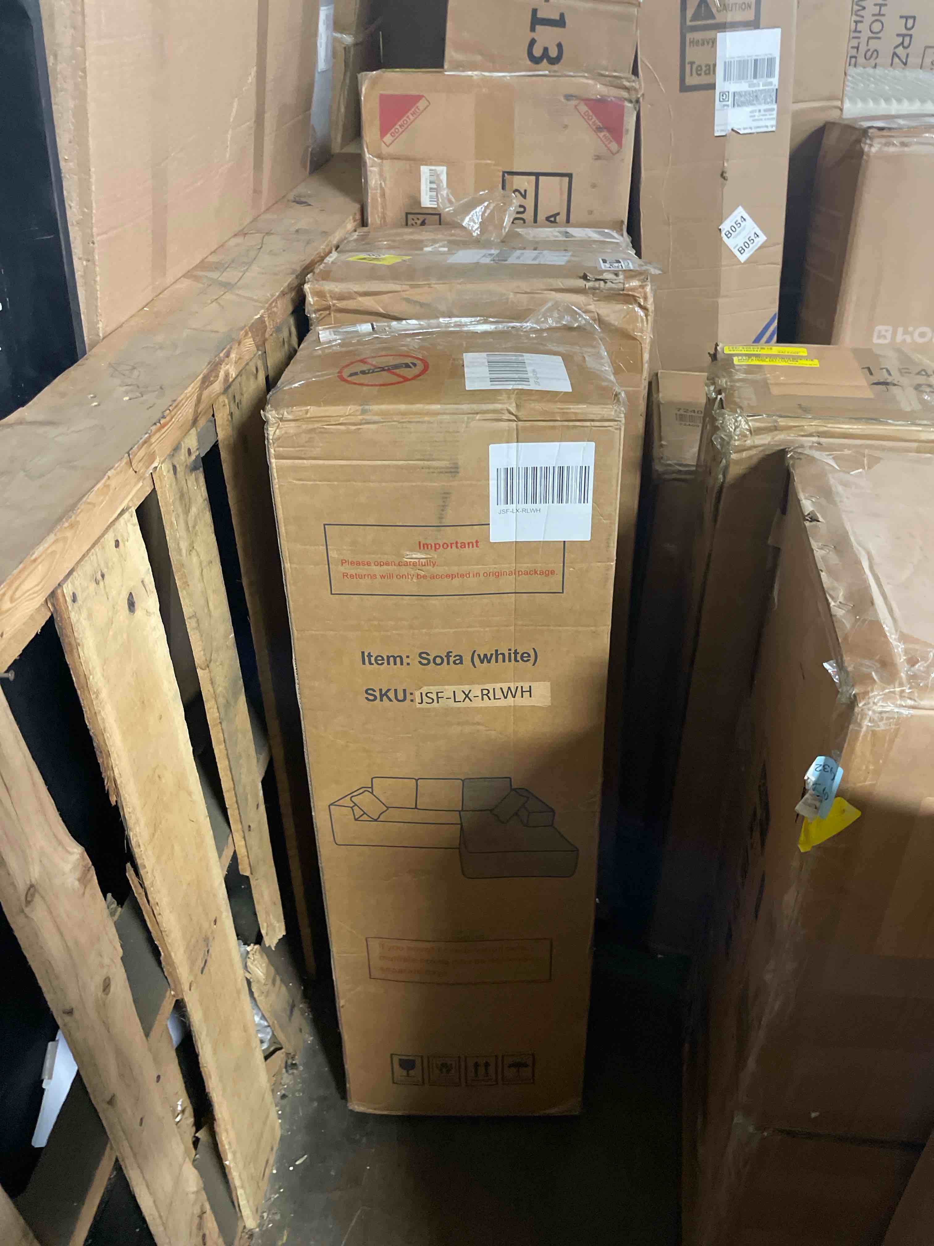 Condition photo showing As Is for vesgantti 106" cloud sectional couch with chaise, deep seat modular sectional sofa chenille memory foam sofa boneless couches for living room bedroom, no assembly required  (chaise only)