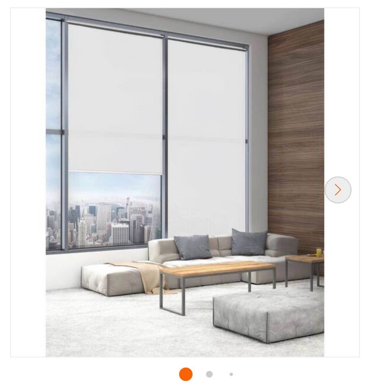white vinyl 60 in.w x 72 in.l room darkening cordless roller shade