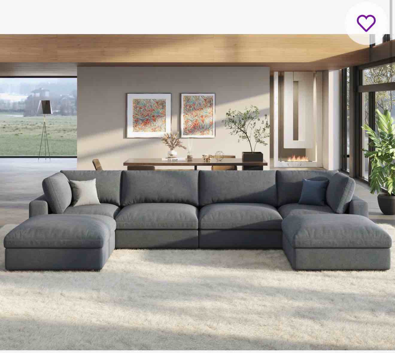 grey sectional 