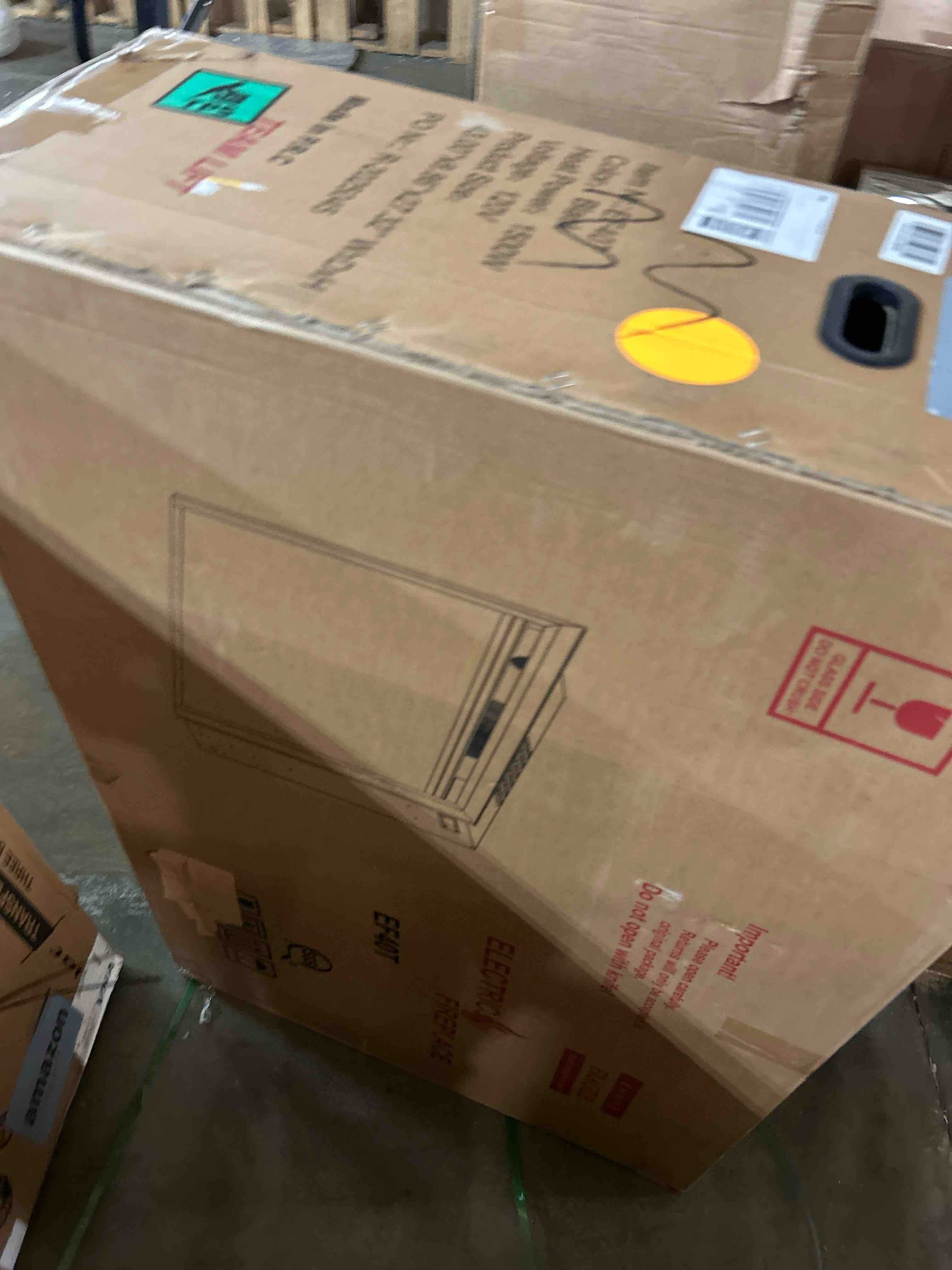 Condition photo showing New/Like New for electric fireplace inserts 36inches wide, recessed in wall fireplace heater w/remote control, 3 colors led top light& realistic flame w/ 5 brightness, thermostat, 750w/1500w, black