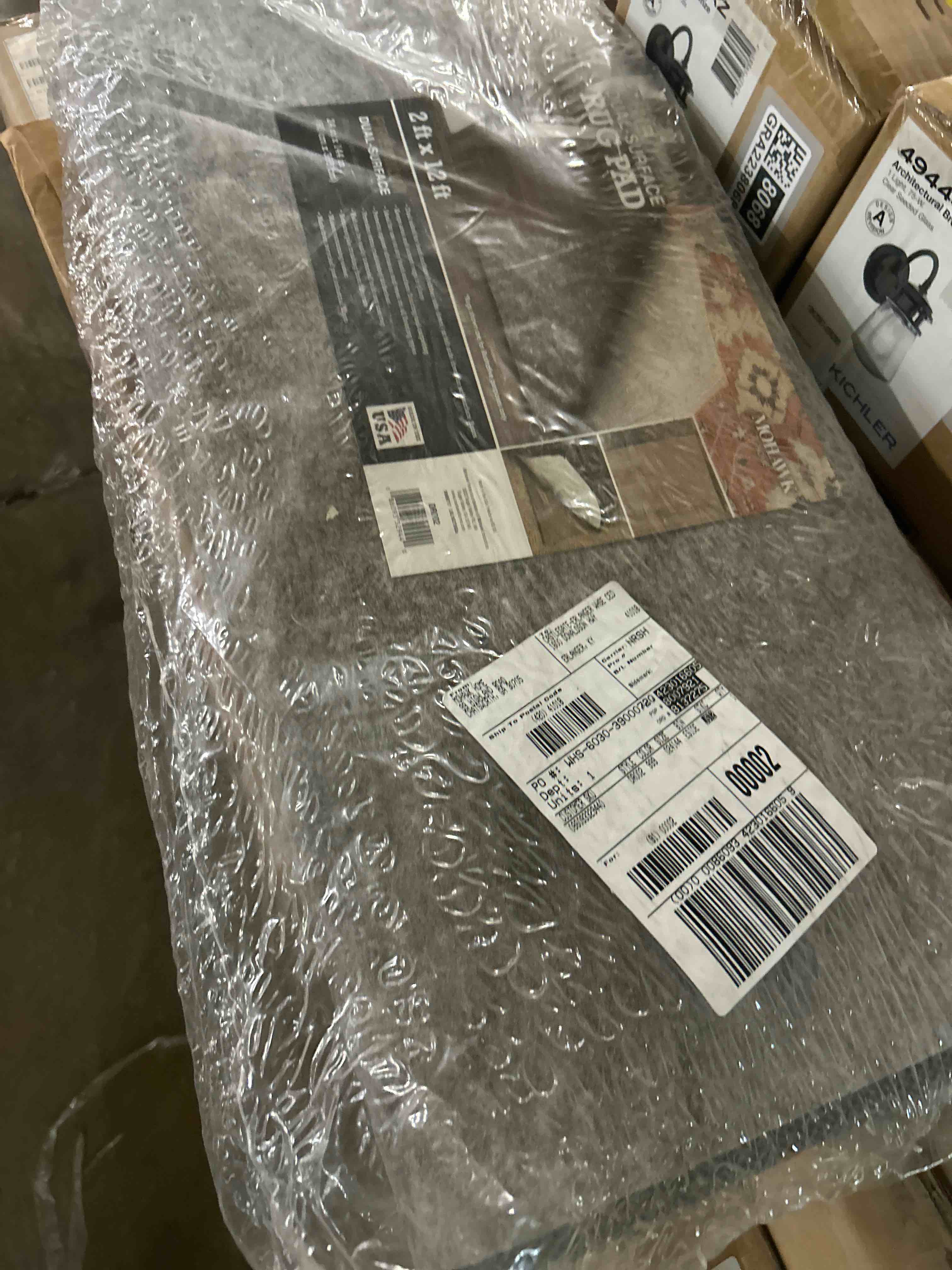 Condition photo showing New/Like New for mohawk home non slip rug pad 2' x 12'- 1/4" thick felt + latex rubber gripper - dual surface cushion for hardwood, carpet, tile floors, made in usa 1/4 inch dual surface rug pad 2' x 12' (runner)