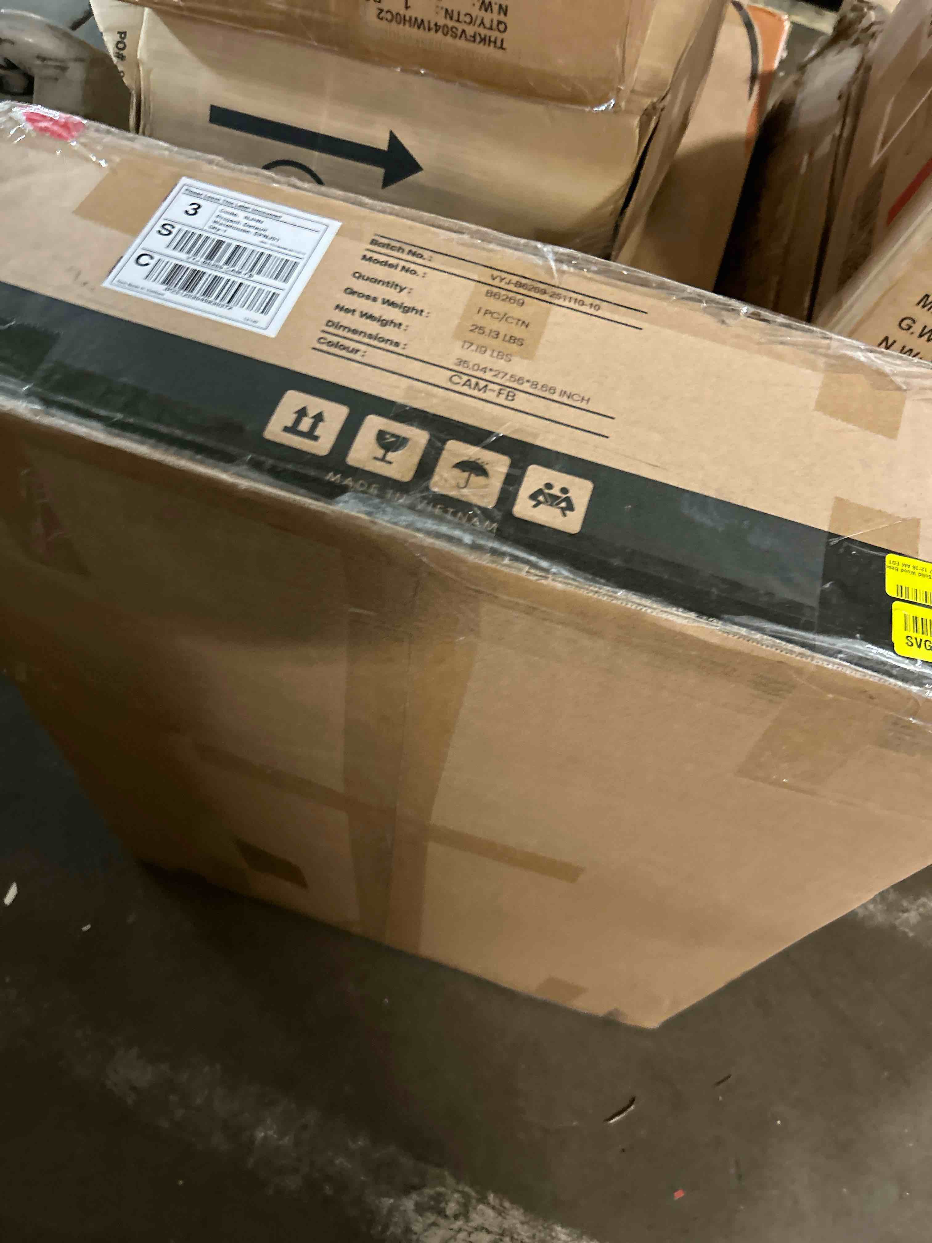 Condition photo showing New/Like New for 25'' upholstered counter stool with curved back and solid wood base 