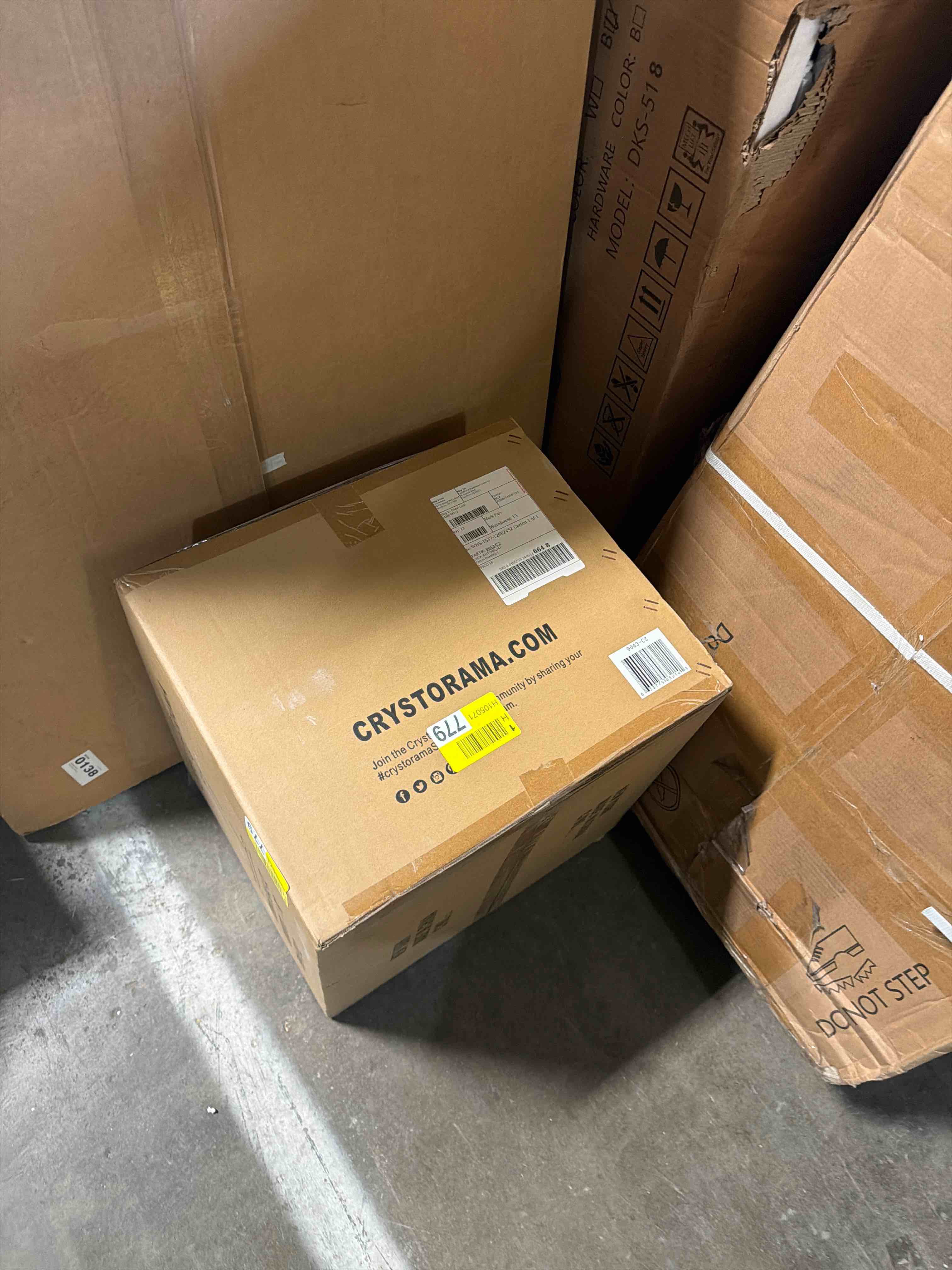 Condition photo showing Brand New for crystorama dakota 8 light charcoal bronze semi flush mount