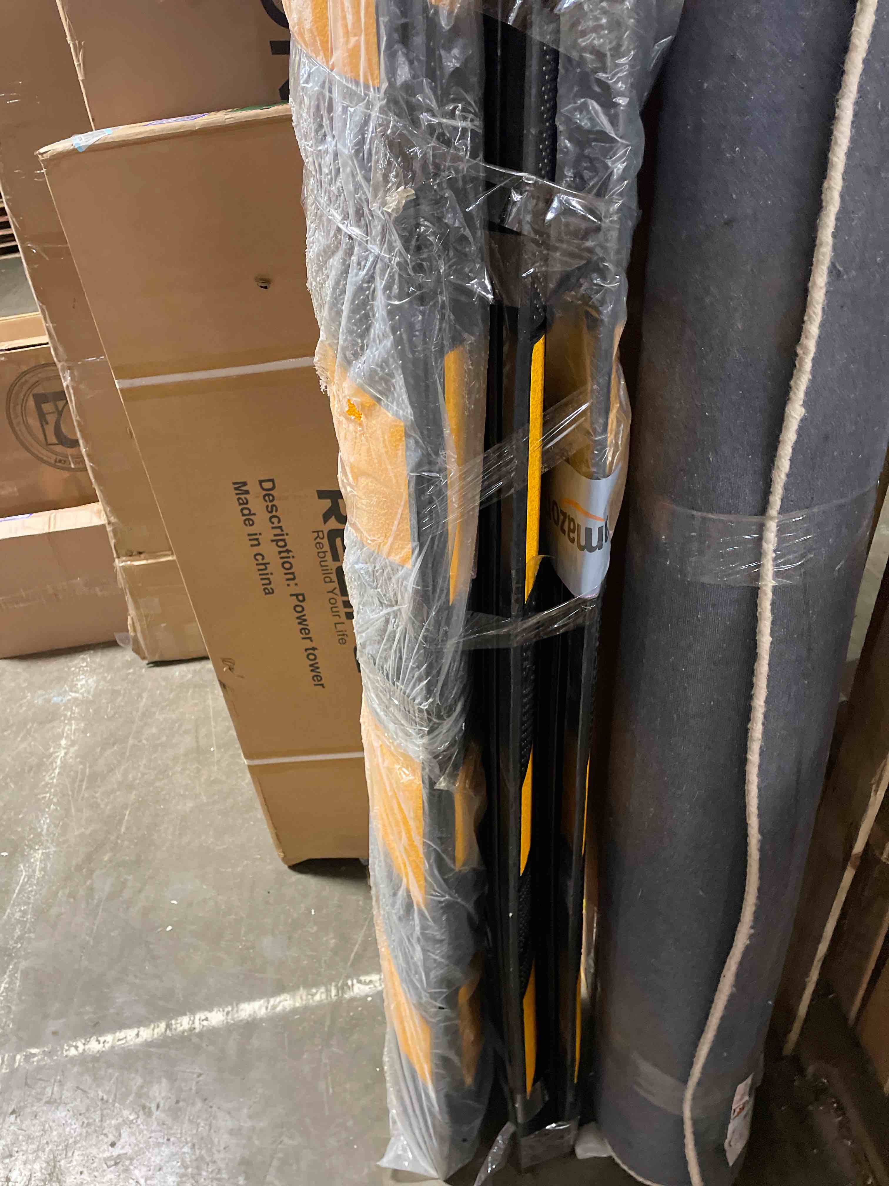 Condition photo showing New/Like New for 6ft rubber speed bumps, 4-pack 25000 lb capacity heavy duty speed bumps for road with 8 bolt, 2 channel modular traffic driveway hump for parking lot, school, warehouse (set of 4) 