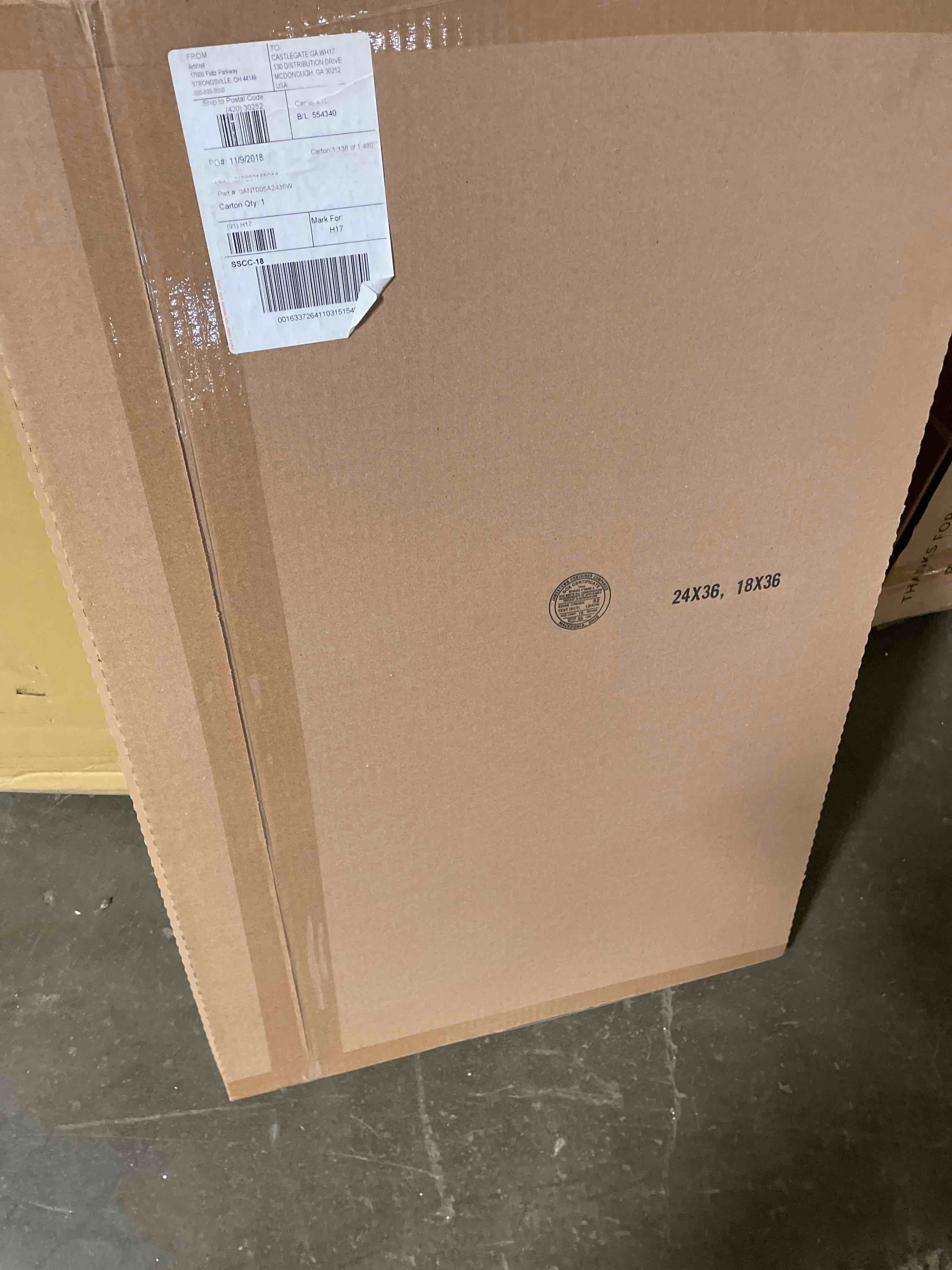 Condition photo showing New/Like New for artwall jolina anthony  abstract cold  gallery-wrapped canvas