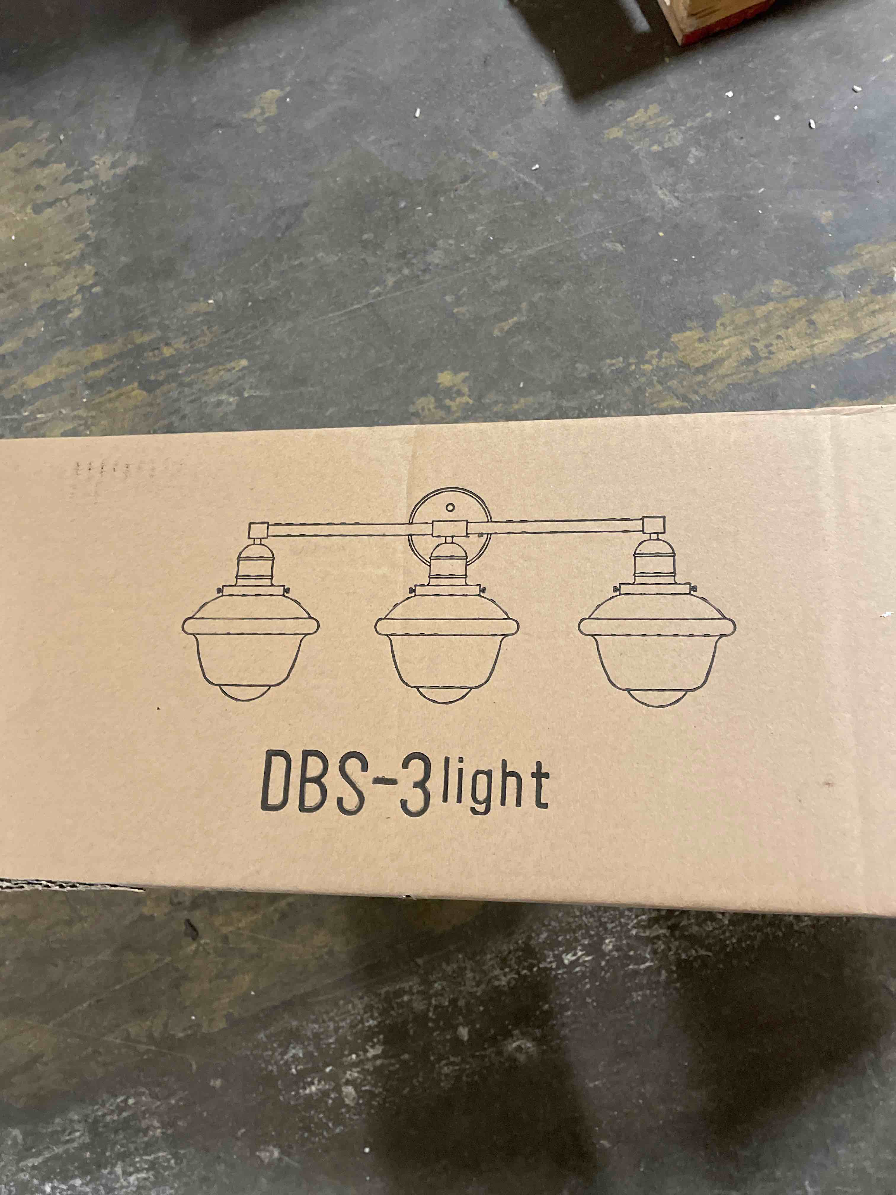 Condition photo showing New/Like New for odeums bathroom vanity lights  3-lights indoor wall sconces  interior wall lighting fixture with clear glass