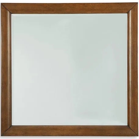 square wood dresser mirror
