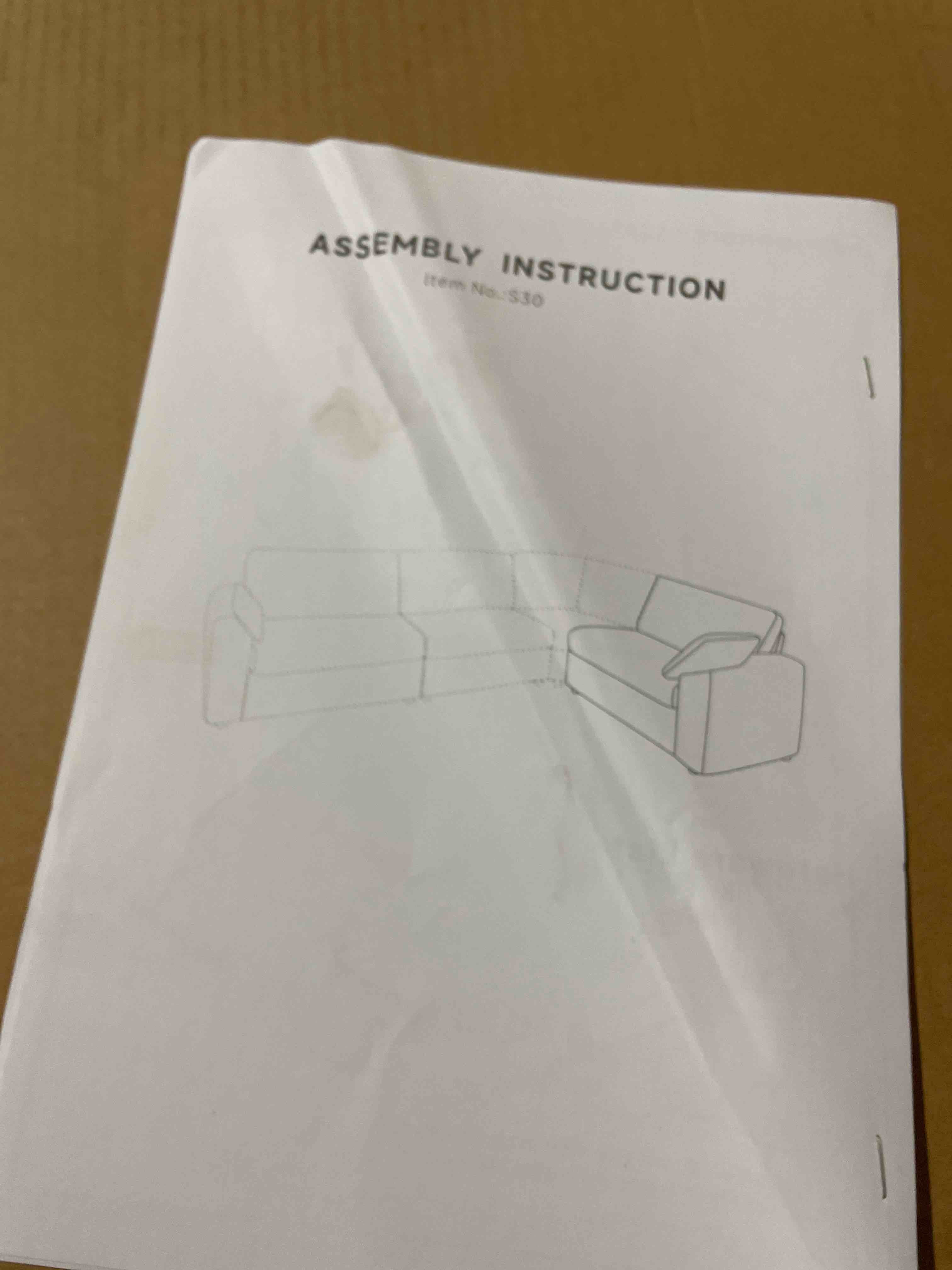 Condition photo showing Good Condition for only corner piece5-piece modular sectional with chaise