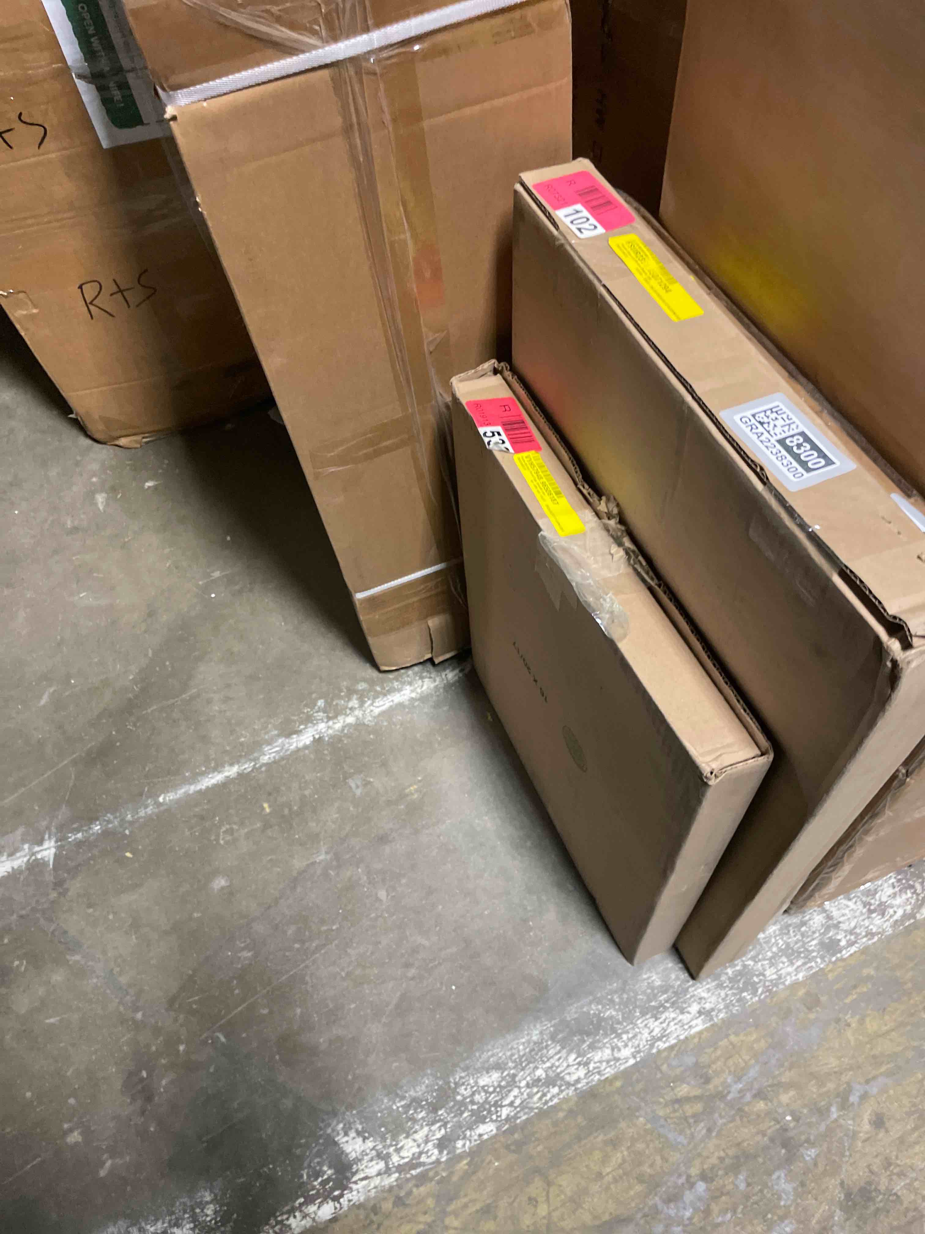 Condition photo showing New/Like New for stupell industries hello spring floral egg wreath framed giclee art