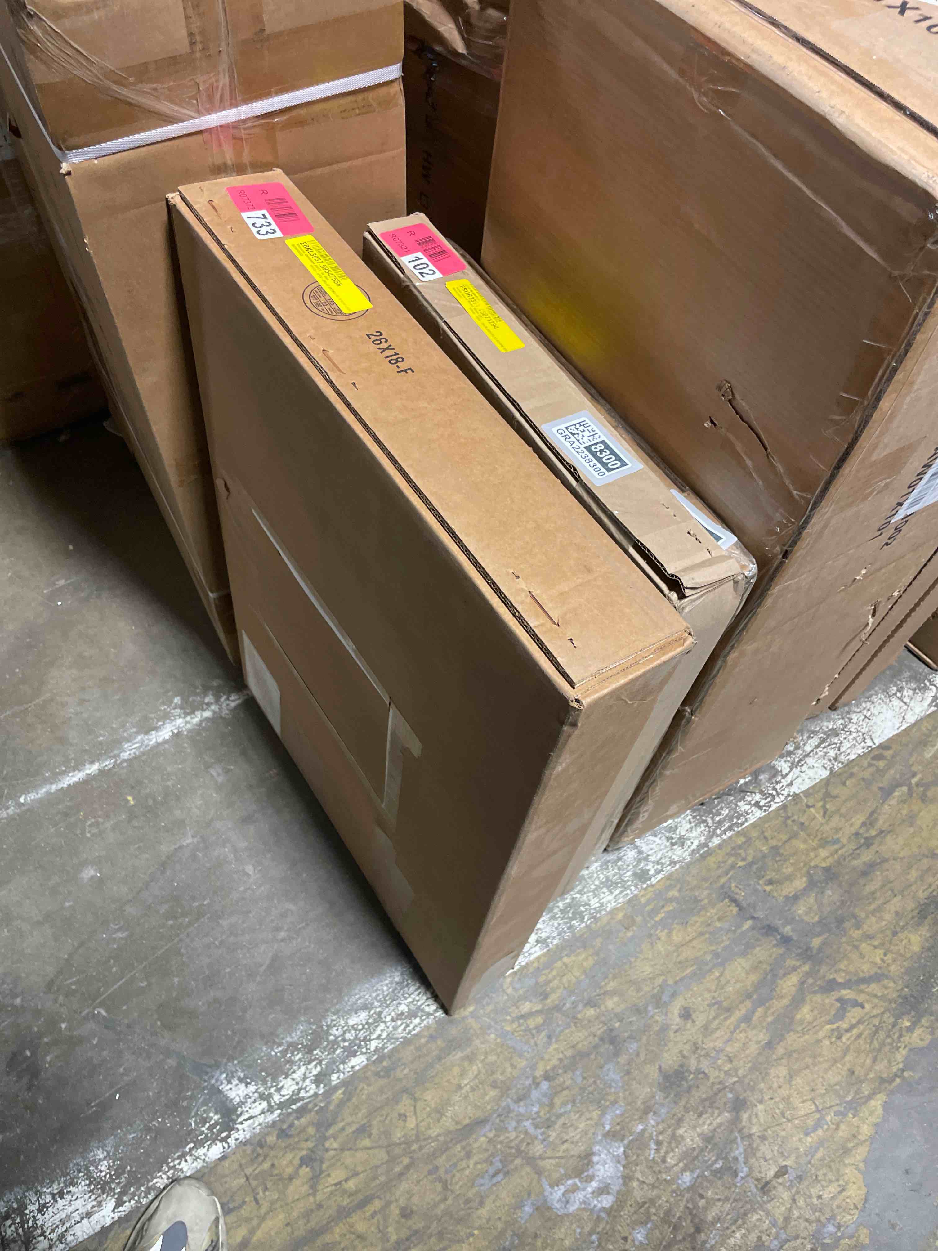 Condition photo showing New/Like New for stupell industries hello spring floral egg wreath framed giclee art