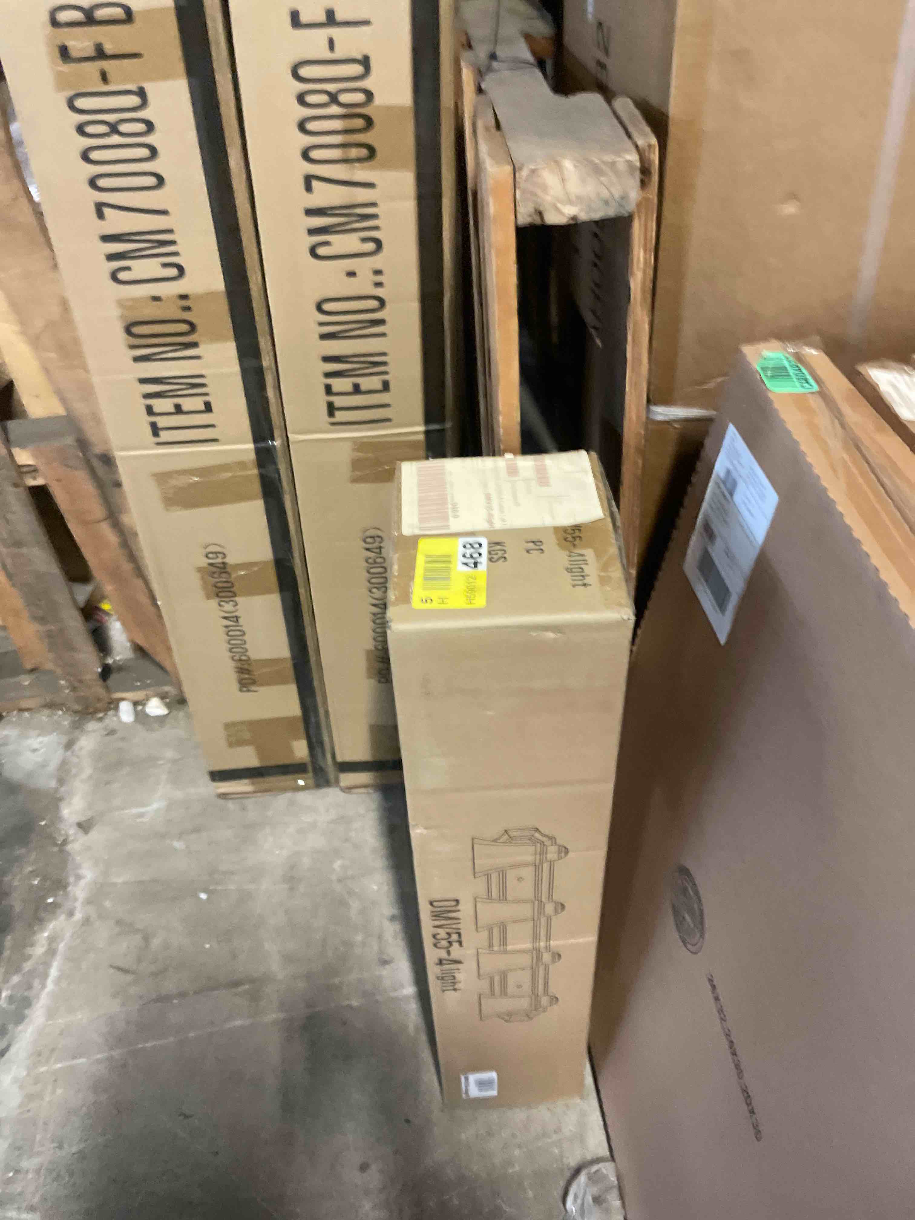 Condition photo showing New/Like New for broumy 4 - light / 3 - light satin nickel vanity light 4 - light 25 to 36 inches