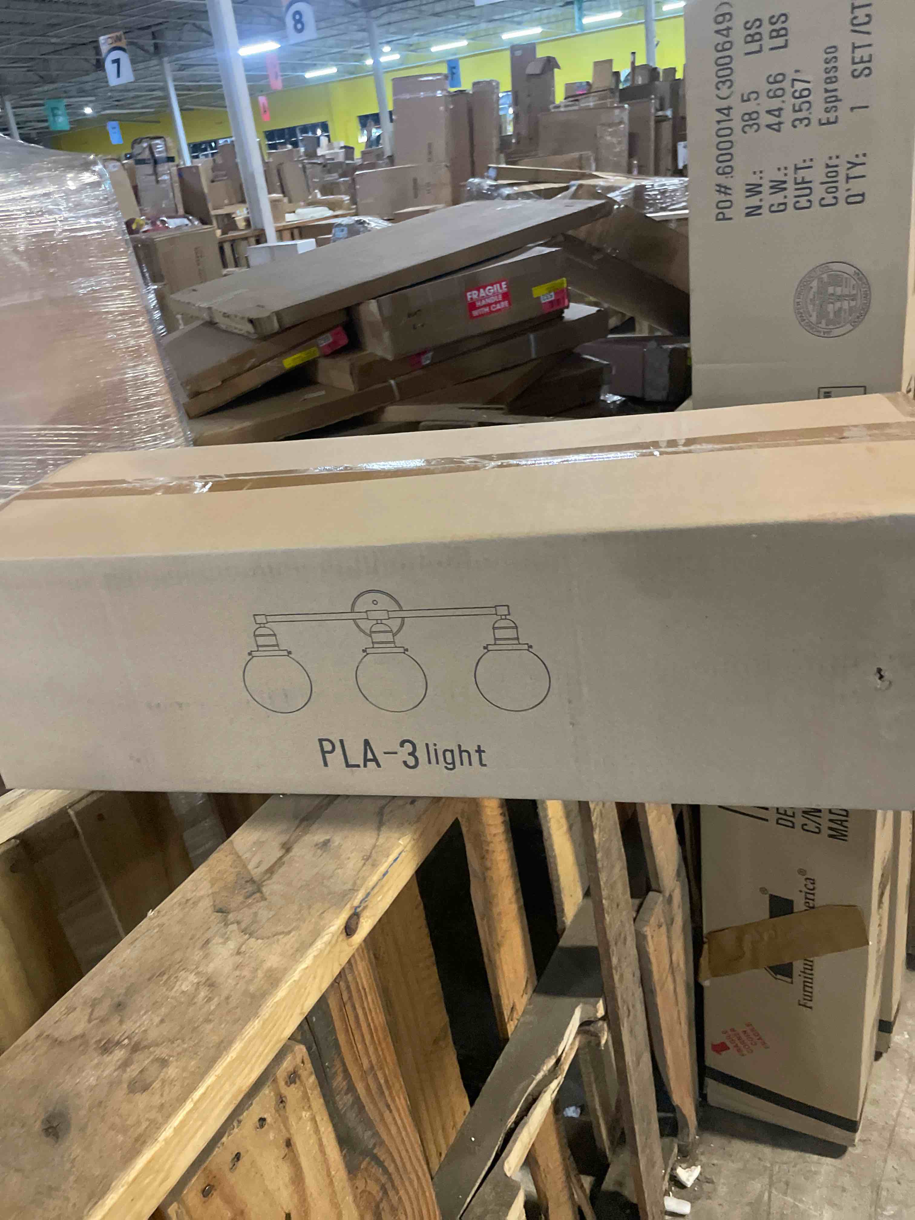 Condition photo showing New/Like New for odeums indoor wall sconces  3-light bathroom vanity lights  indoor wall lighting fixture  over -mirror bathroom lights