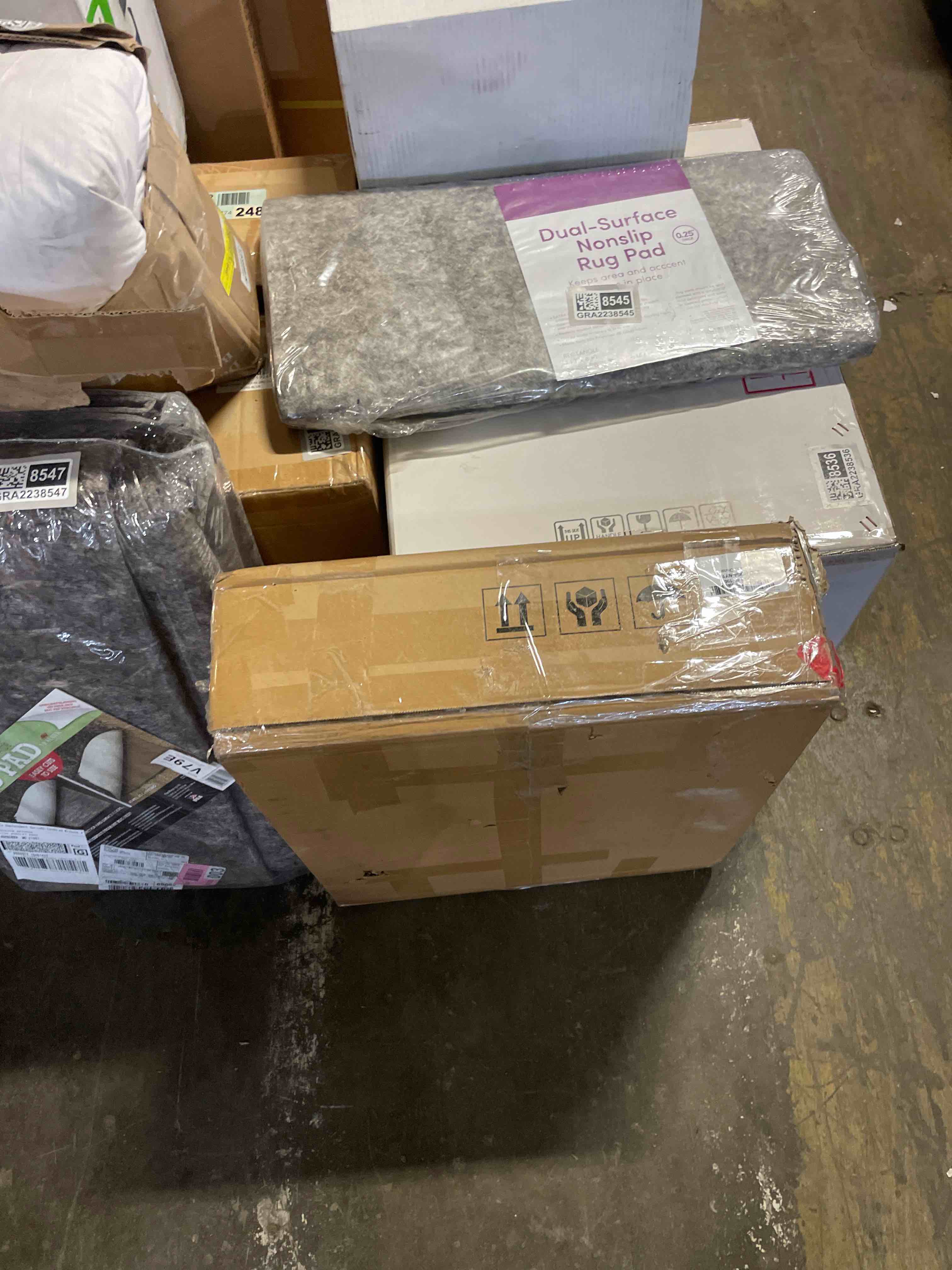 Condition photo showing As Is for tribesigns 78 inches computer desk, modern home office desk with sturdy metal frame for writing study - black brown (legs only)