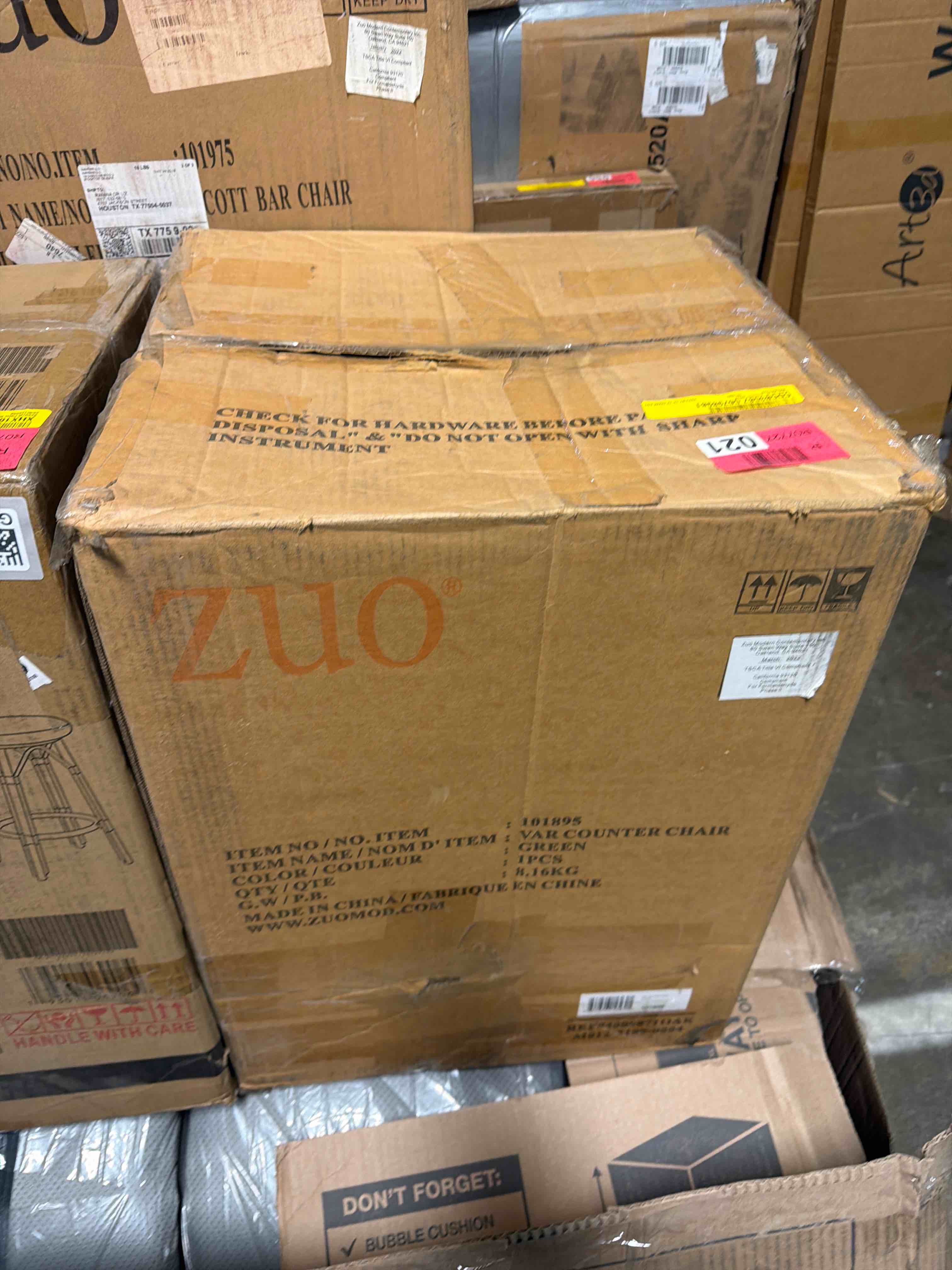 Condition photo showing New/Like New for mekliba barstools set of 2,counter height bar stools for kitchen island,26.8 inch modern upholstered bar chair, swivel counter stools with wood back and bamboo legs (green-pu)