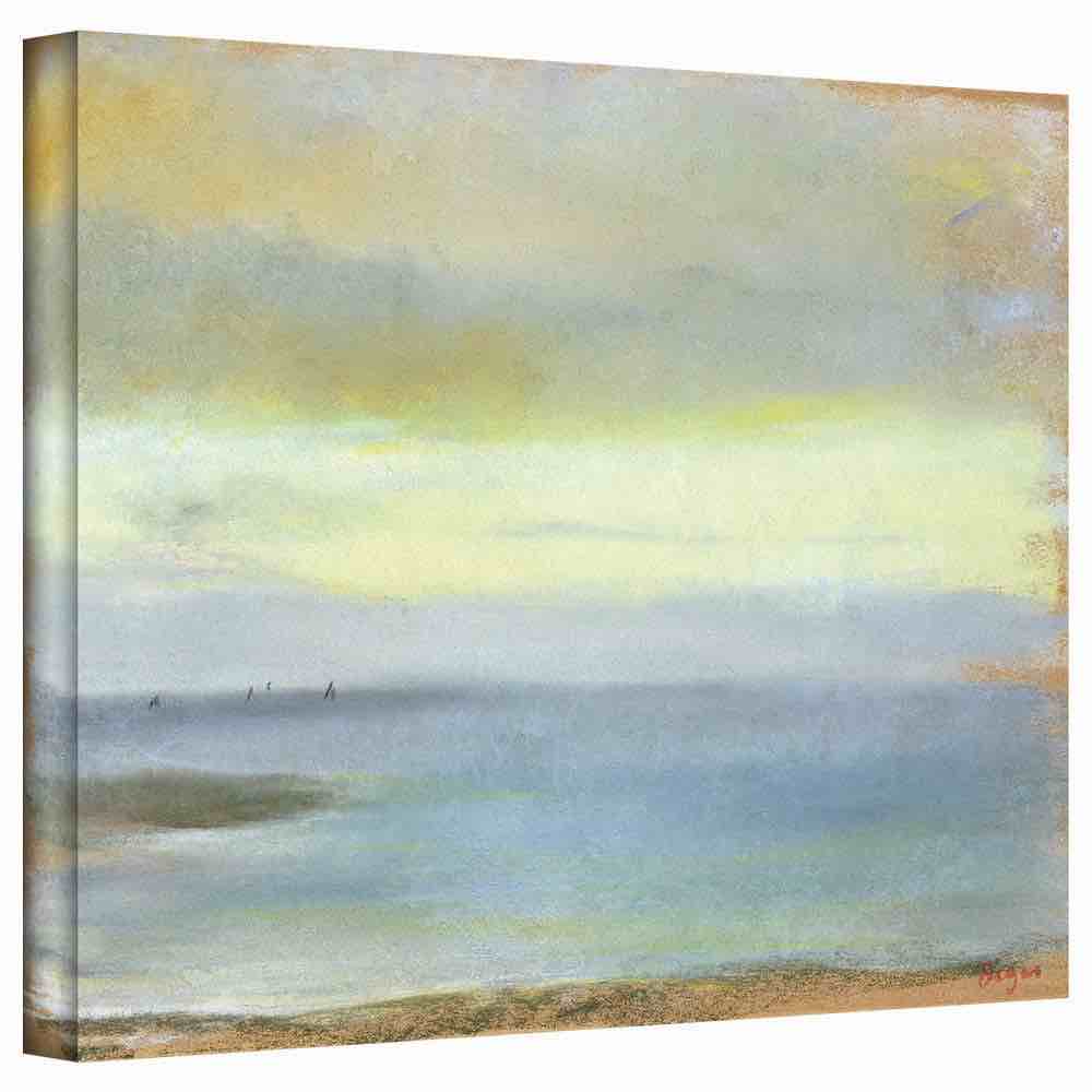 edgar degas marine sunset gallery-wrapped canvas art