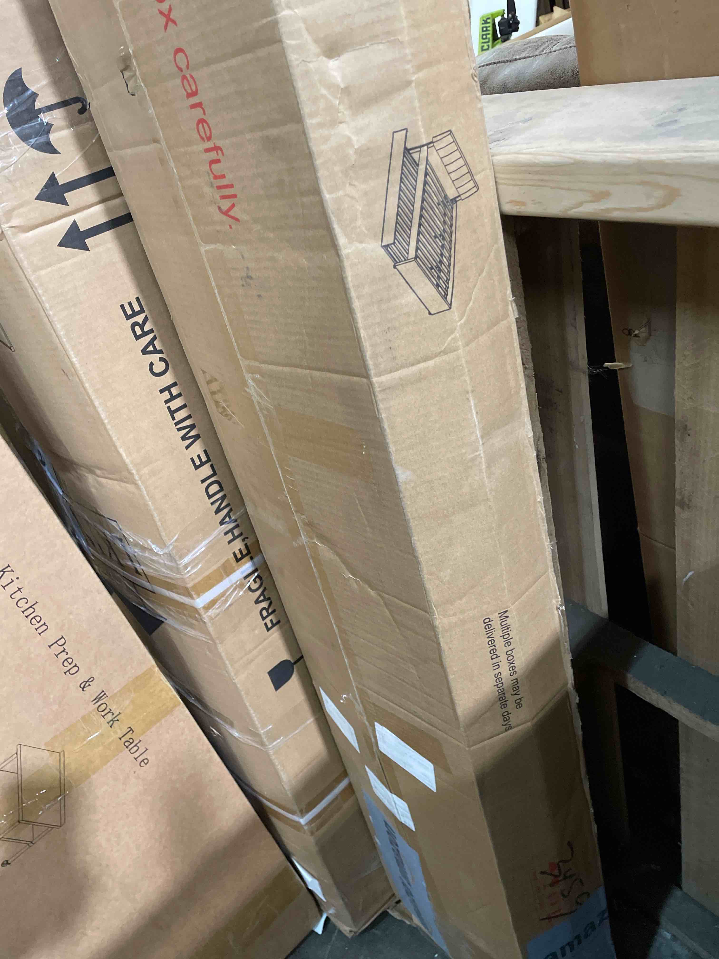 Condition photo showing As Is for full size upholstered platform bed with trundle and usb/type-c charging, linen fabric full and twin double bed w/led lights with app for bedroom,dark gray