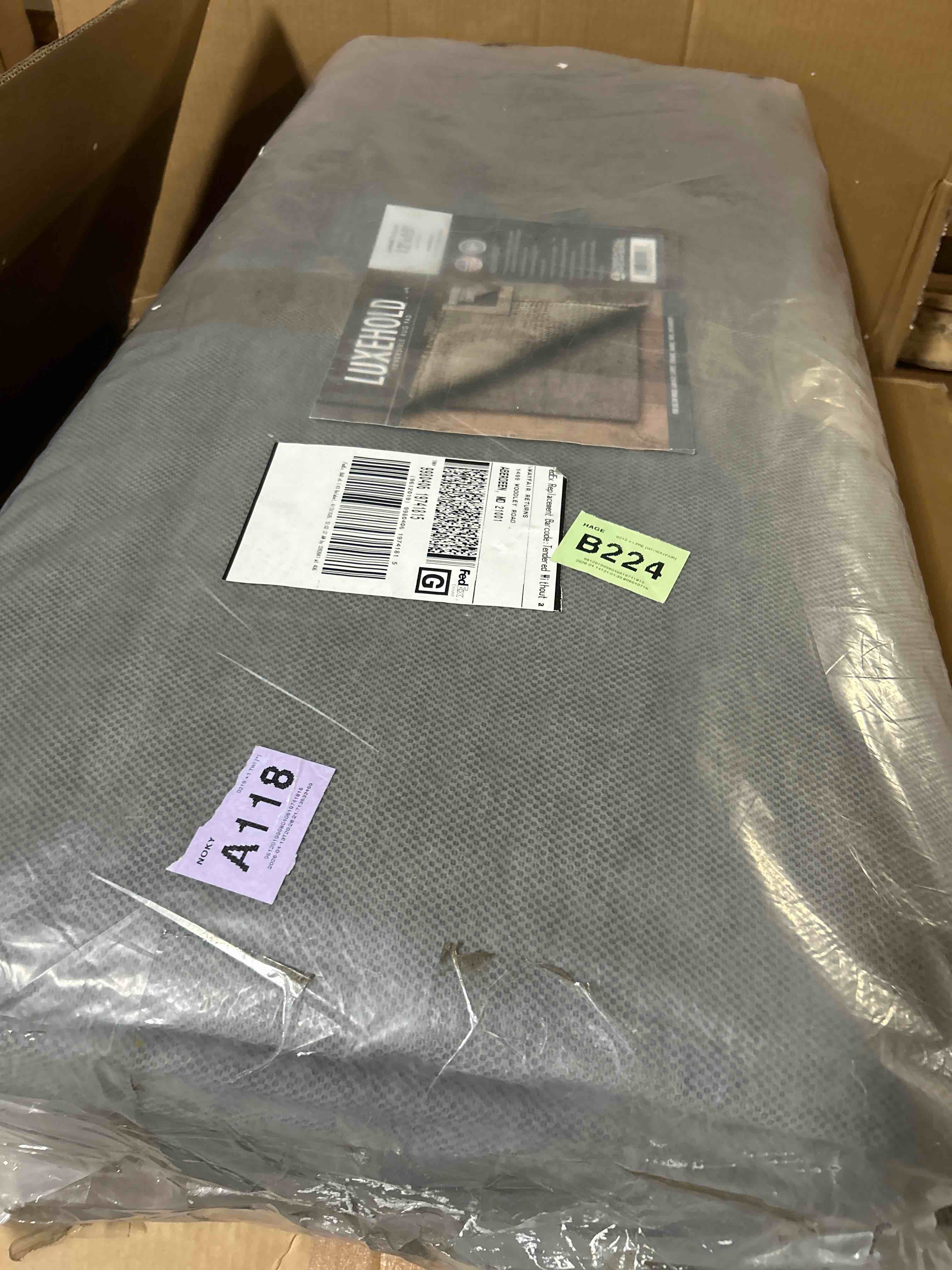 Condition photo showing New/Like New for rugpadusa - dual surface - 12'x15' - 1/4" thick - felt + rubber - non-slip backing rug pad - safe for all floors