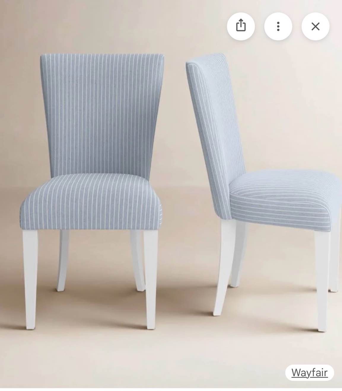 lana upholstered armless chair