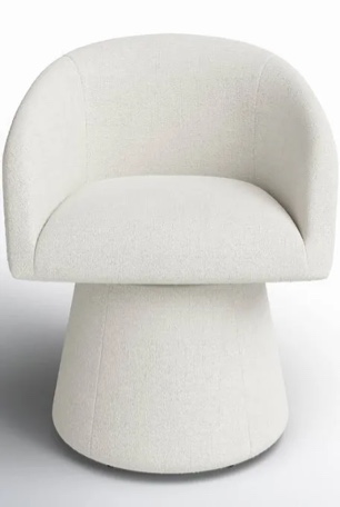 Kyo Chenille Upholstered Barrel Chair