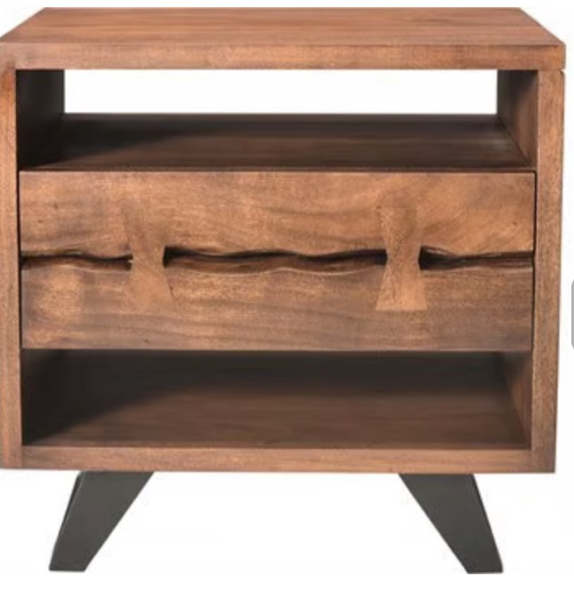 Broughton 1 - Drawer Solid Wood Nightstand