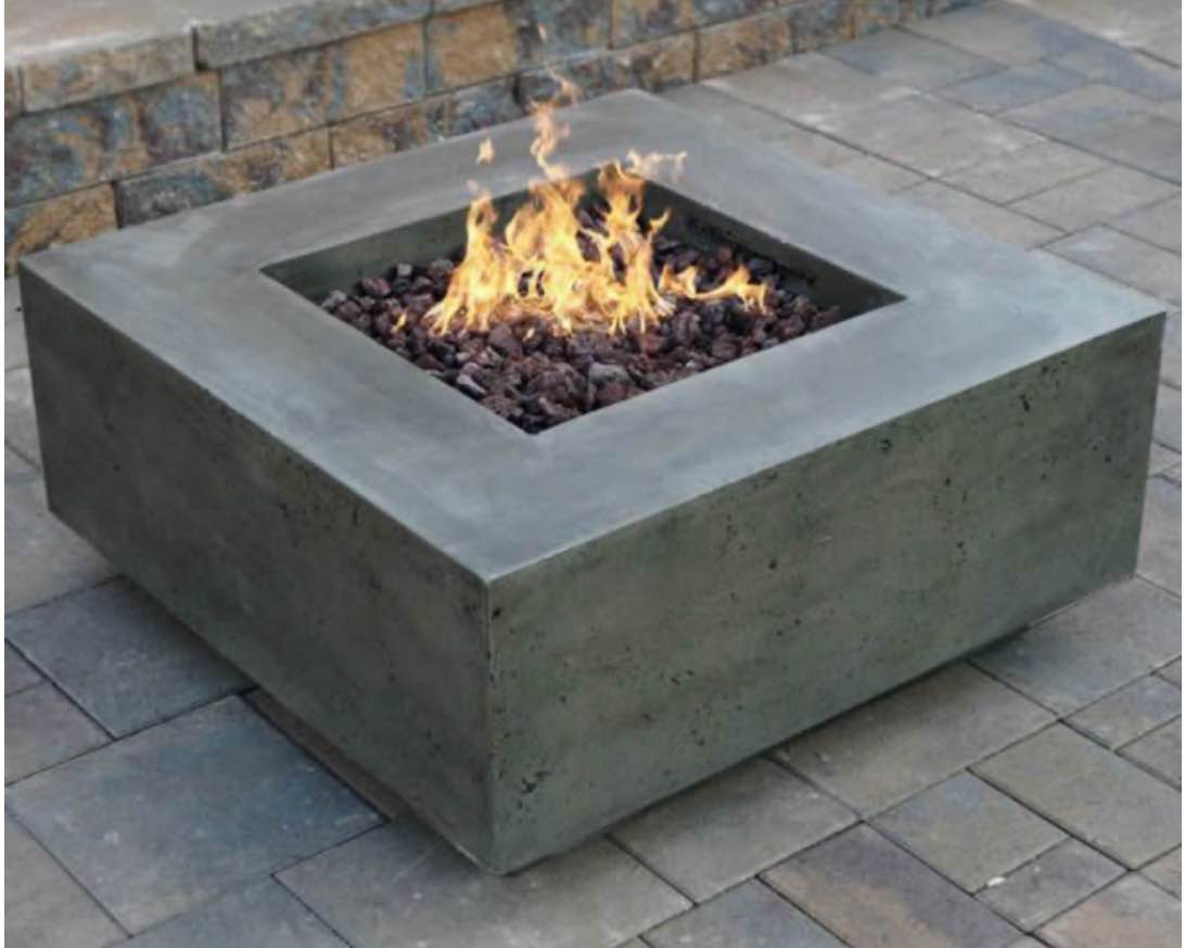 Cairo Stone Concrete Outdoor Fire Pit Table(Huge off-season clearance)