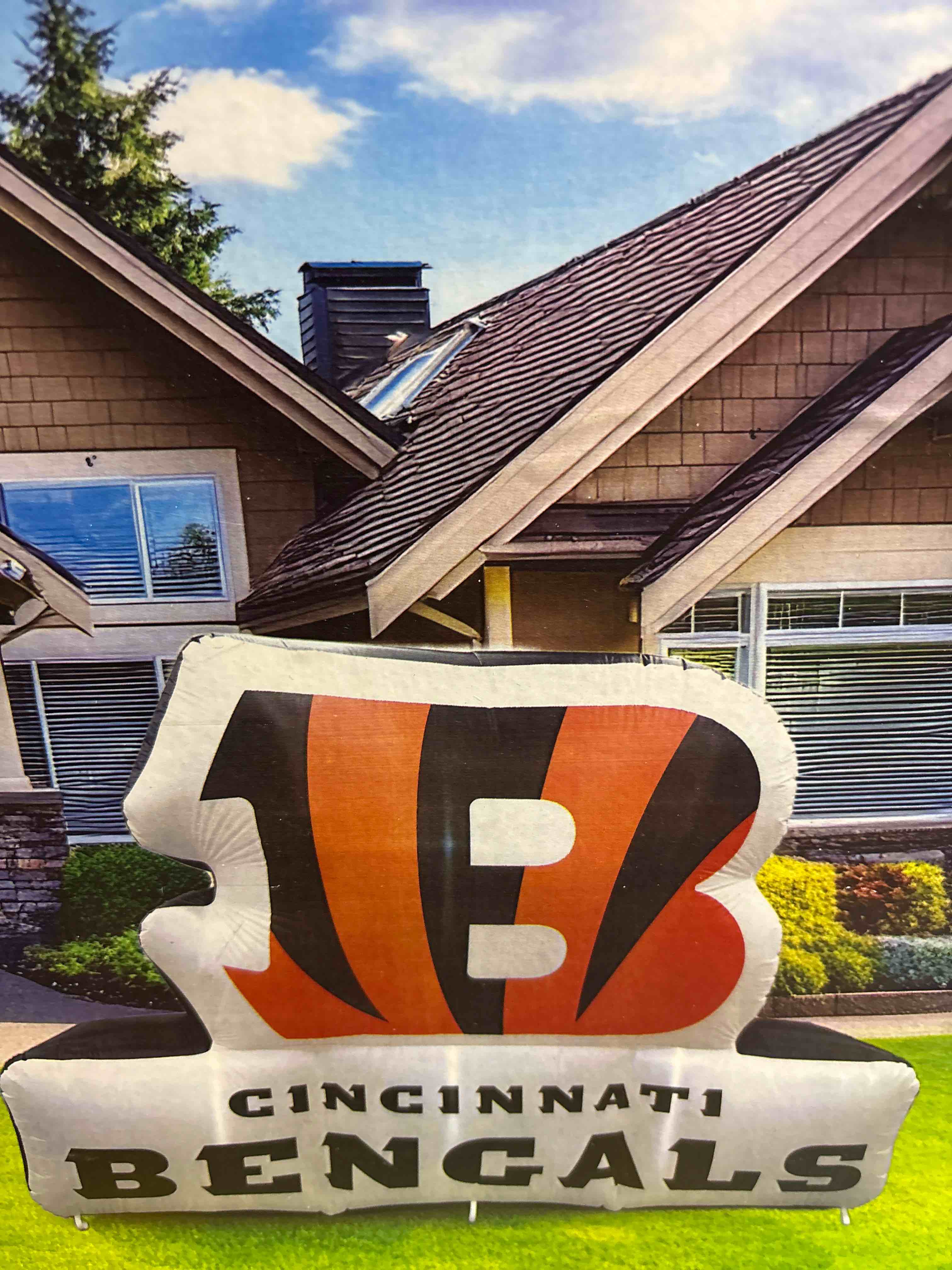 7ft x 10ft oversized team inflatable bengals