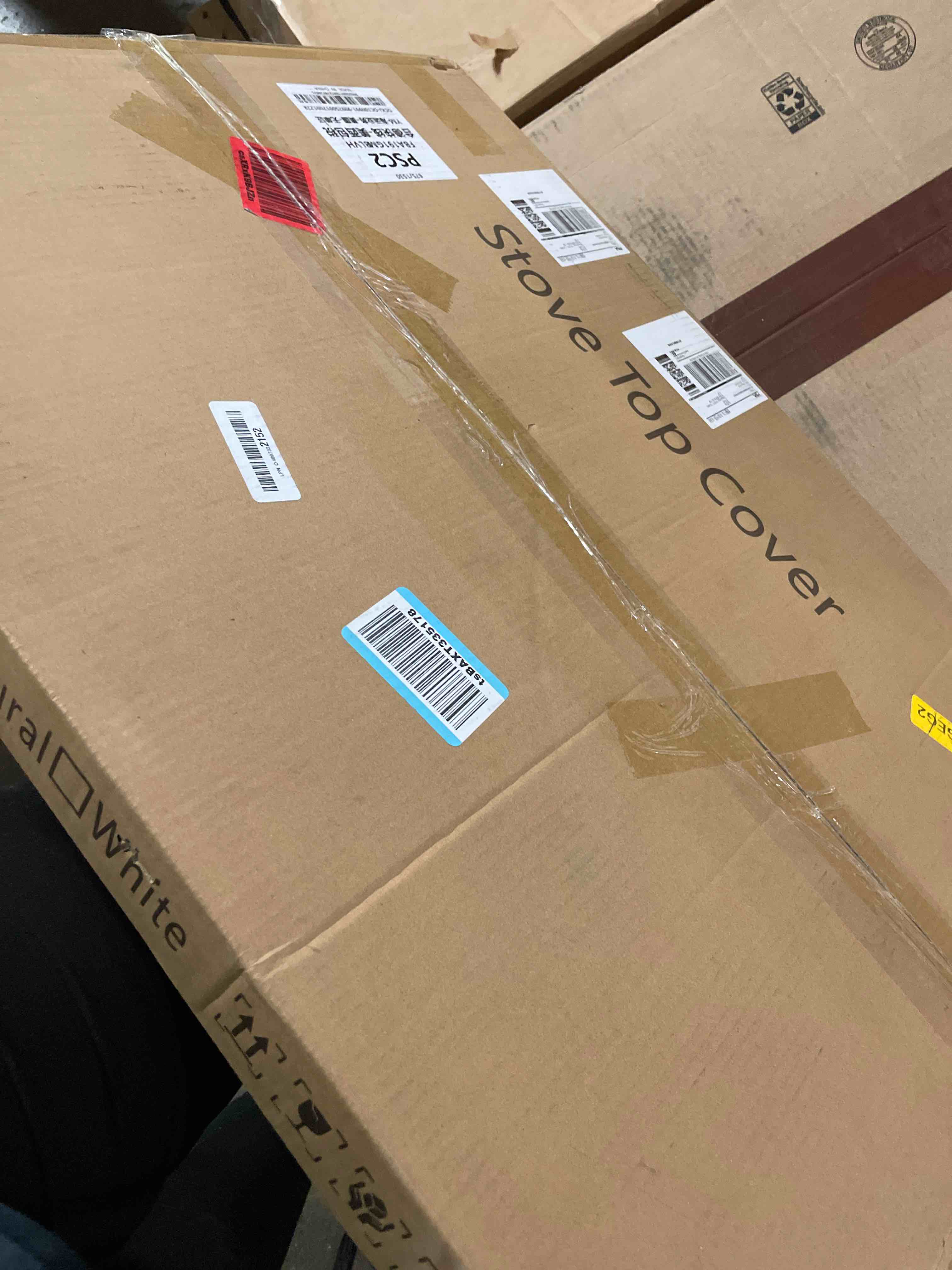 Condition photo showing New/Like New for Noodle Board Stove Cover Wood (Ready to Use), Stove Top Covers for Electric Stove, Gas Stove, Wooden Decorative Rustic Kitchen Serving Tray, for Range Stovetop, Cooktop, 30'' * 22'', Brown