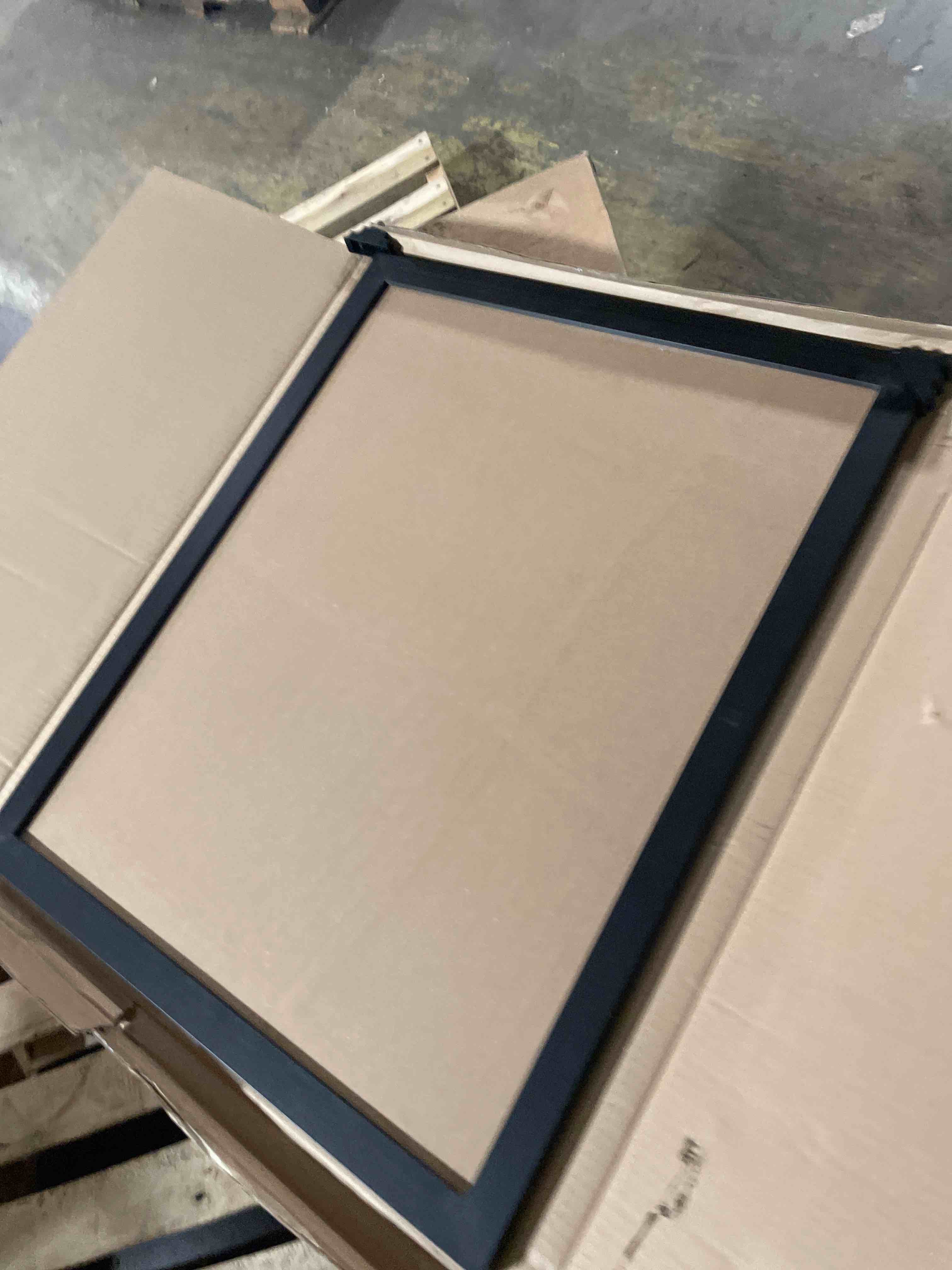 Condition photo showing New/Like New for Frametory, 18x24 Poster (only1) Frame Black Brown Frames for 18x24 Picture or Photo- Wide Moulding Design with Acrylic Glass - Wall Display Hanging (2 Pack)