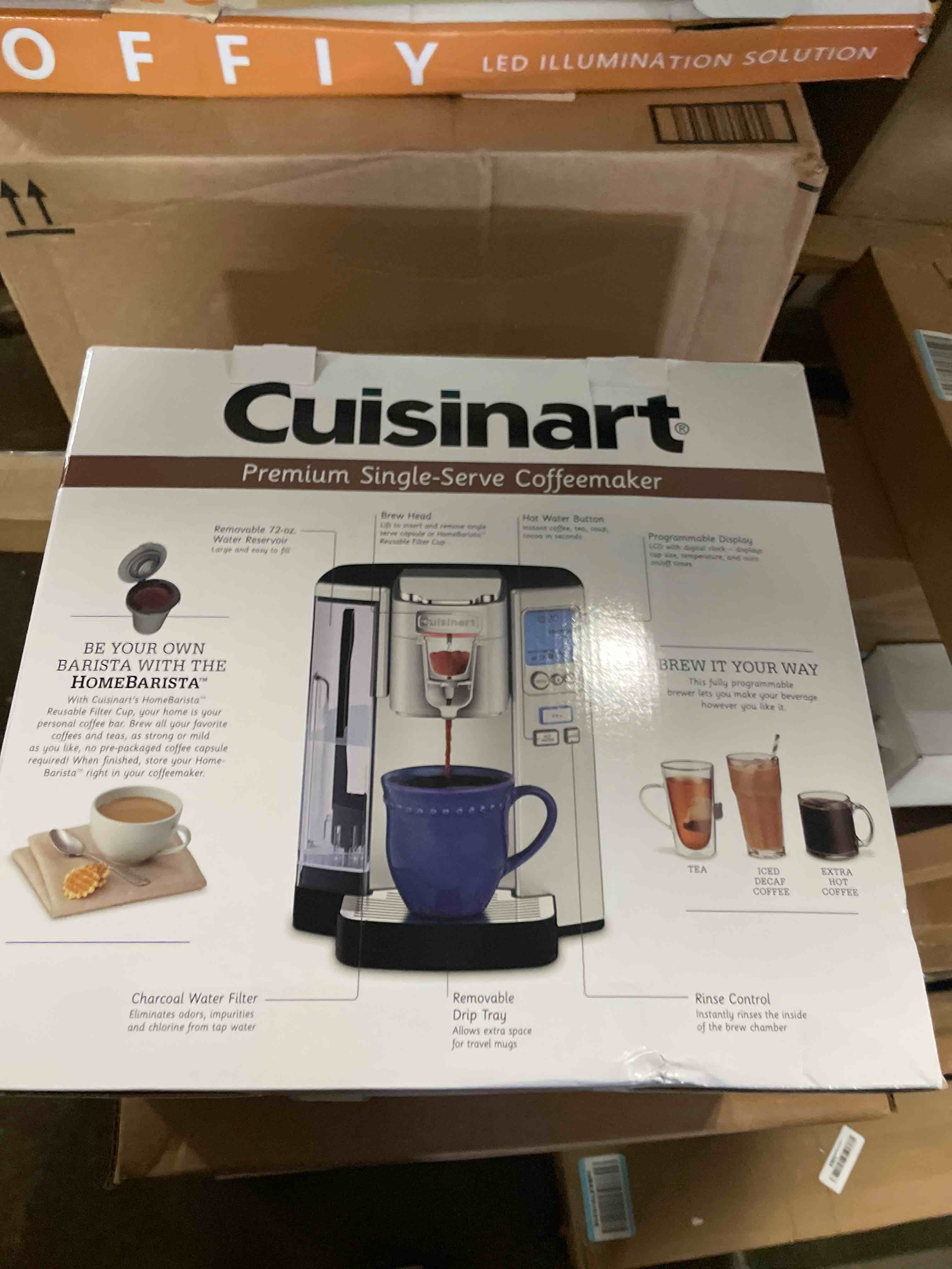 Condition photo showing Good Condition for Cuisinart Premium Coffee Makers 1 Cup Reusable Filter Cup Espresso Machine & Coffee-Maker Combos