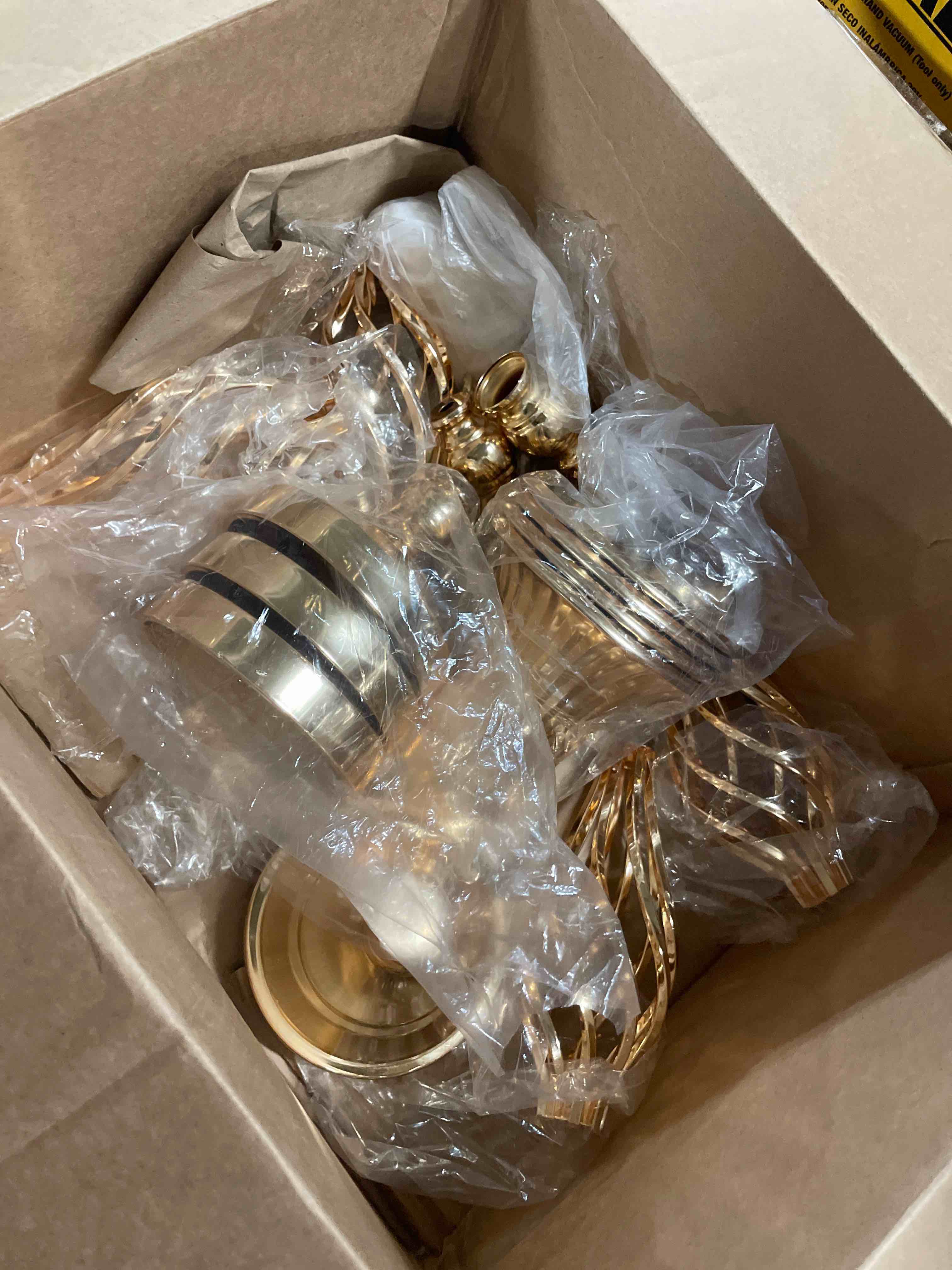 Condition photo showing As Is for 12 Pcs Gold Centerpieces for Wedding Vase Base para Centro De Mesa- 22.8" Tall Quinceanera Centerpieces for Table- Gold Flower Centerpiece Stands- with Spiral Shape & 146g Weighted Base