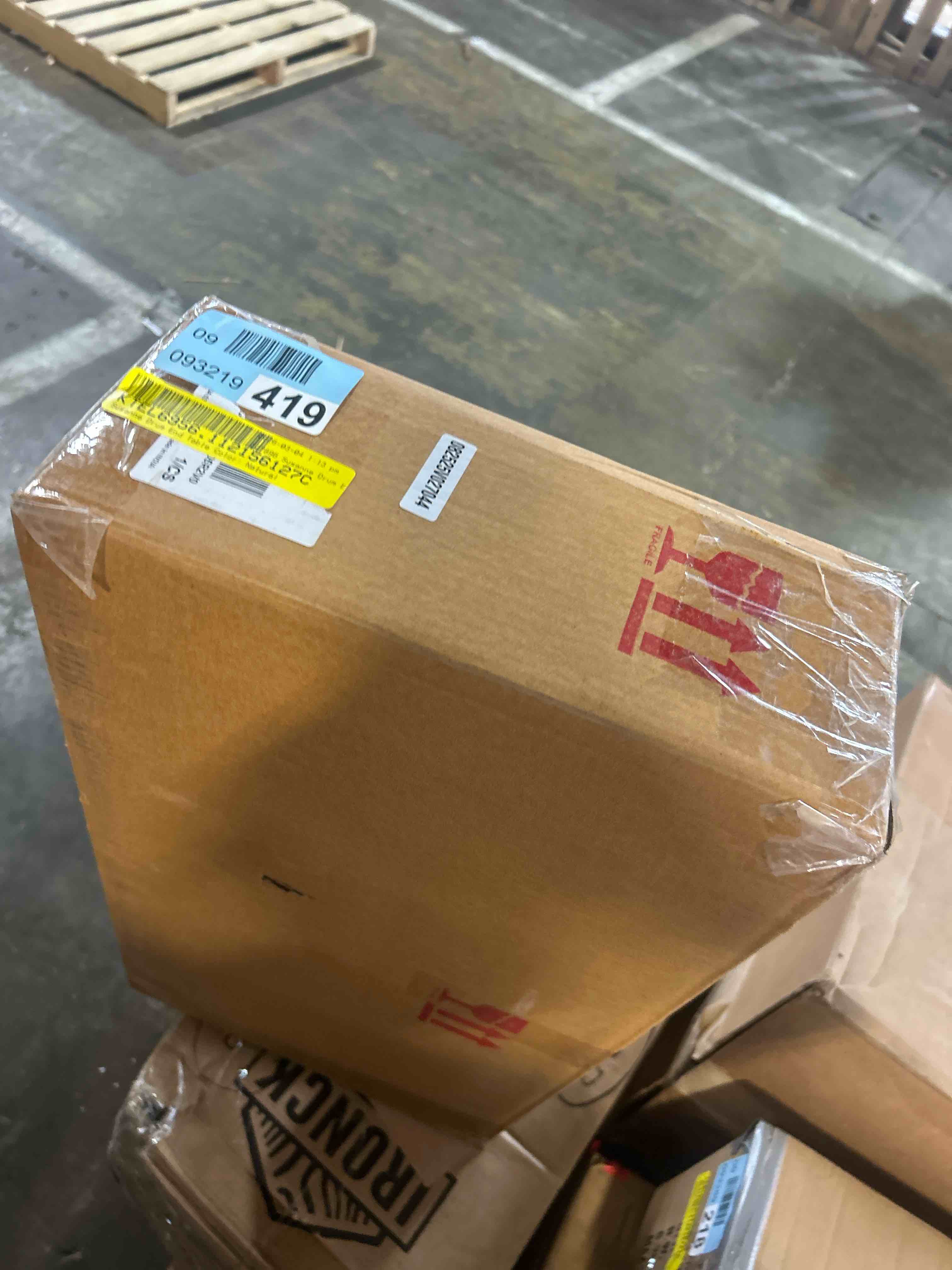 Condition photo showing New/Like New for Susanne Drum End Table Color: Natural