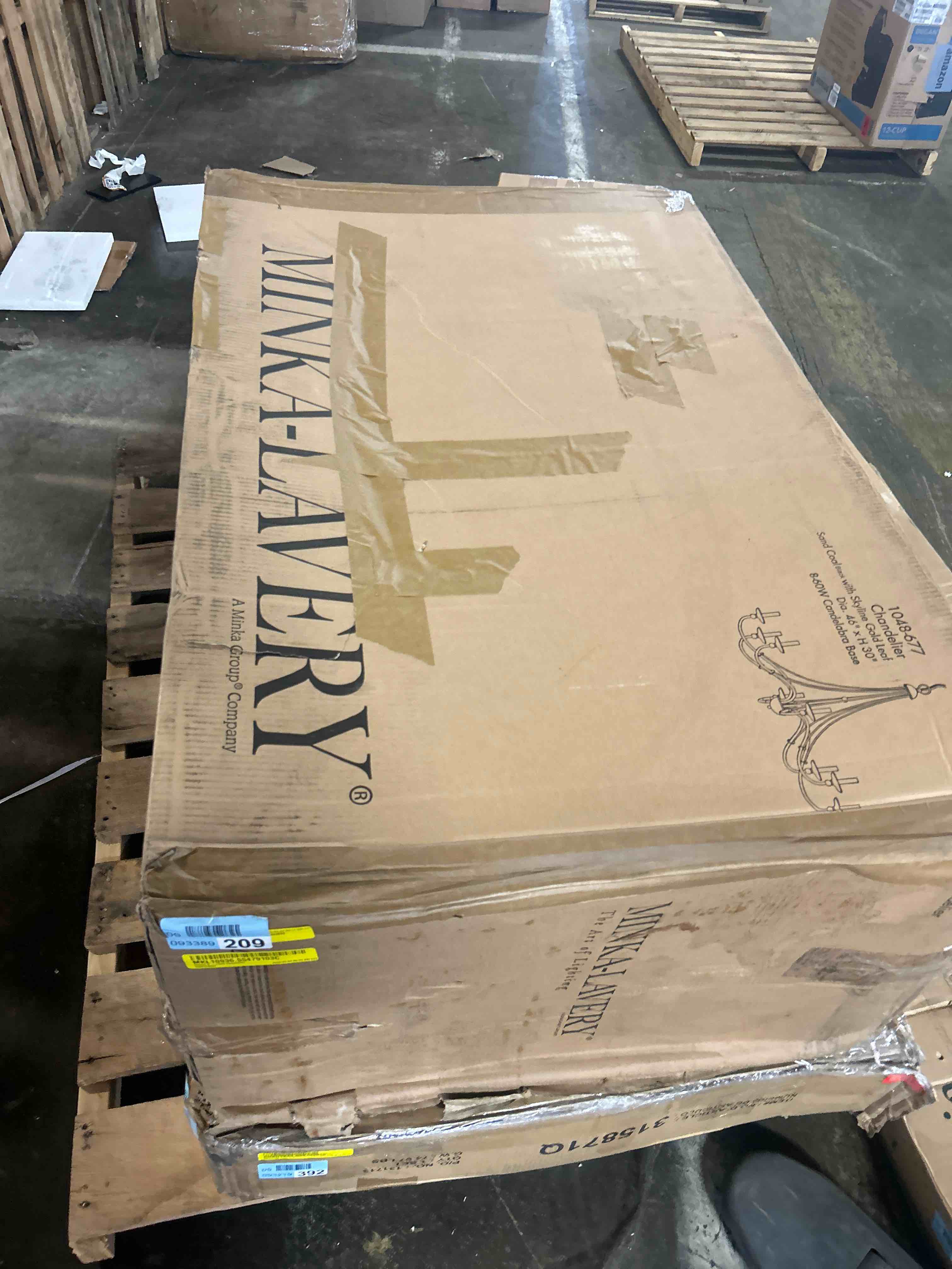 Condition photo showing Good Condition for Minka-Lavery Westchester County 5-Light Chandelier