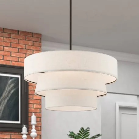 4- Light Dimmable Drum Chandelier