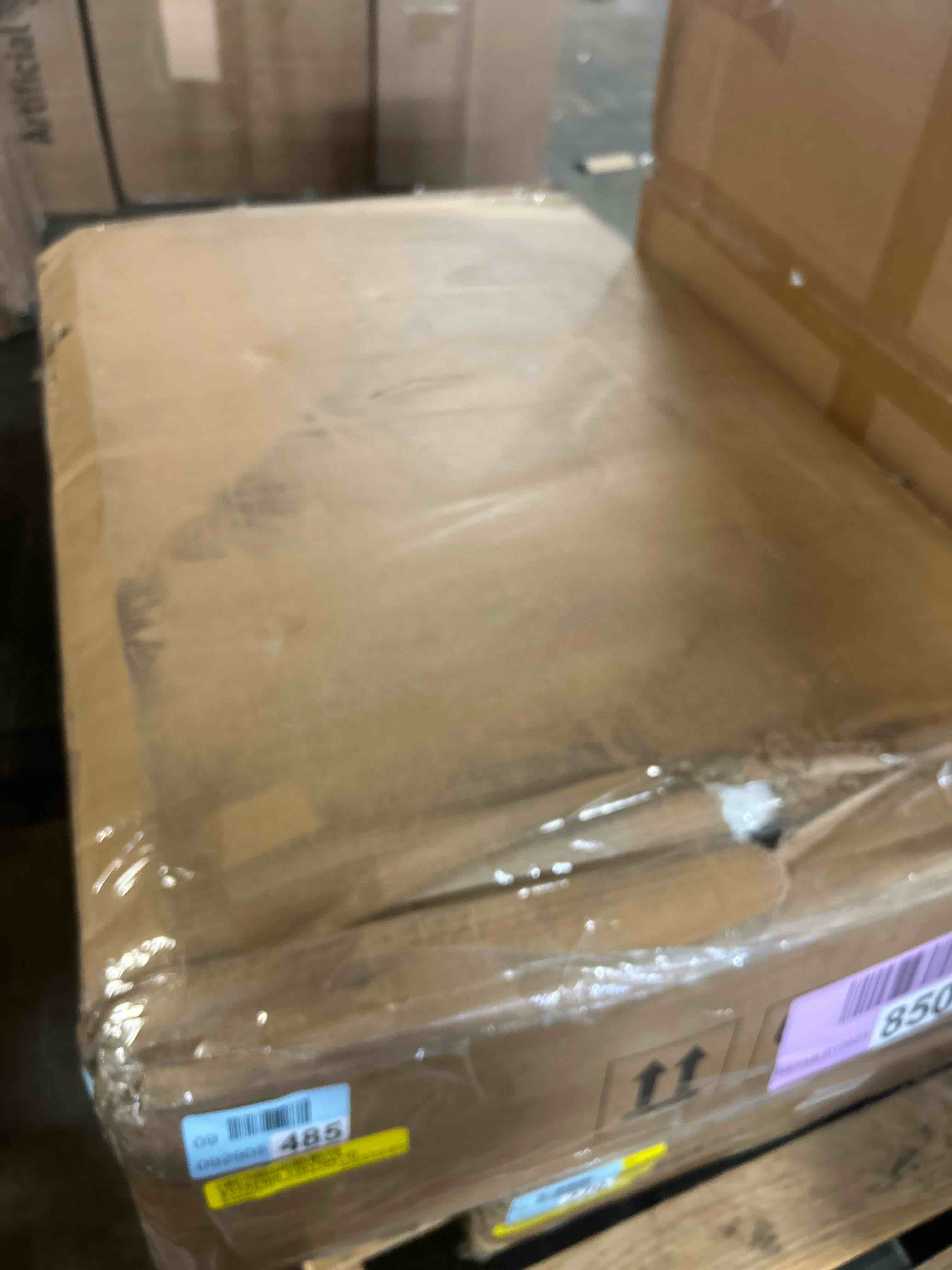 Condition photo showing Good Condition for 55 Inch Oval Dining Table With Wood Base For Dining Room, Kitchen(Different color)