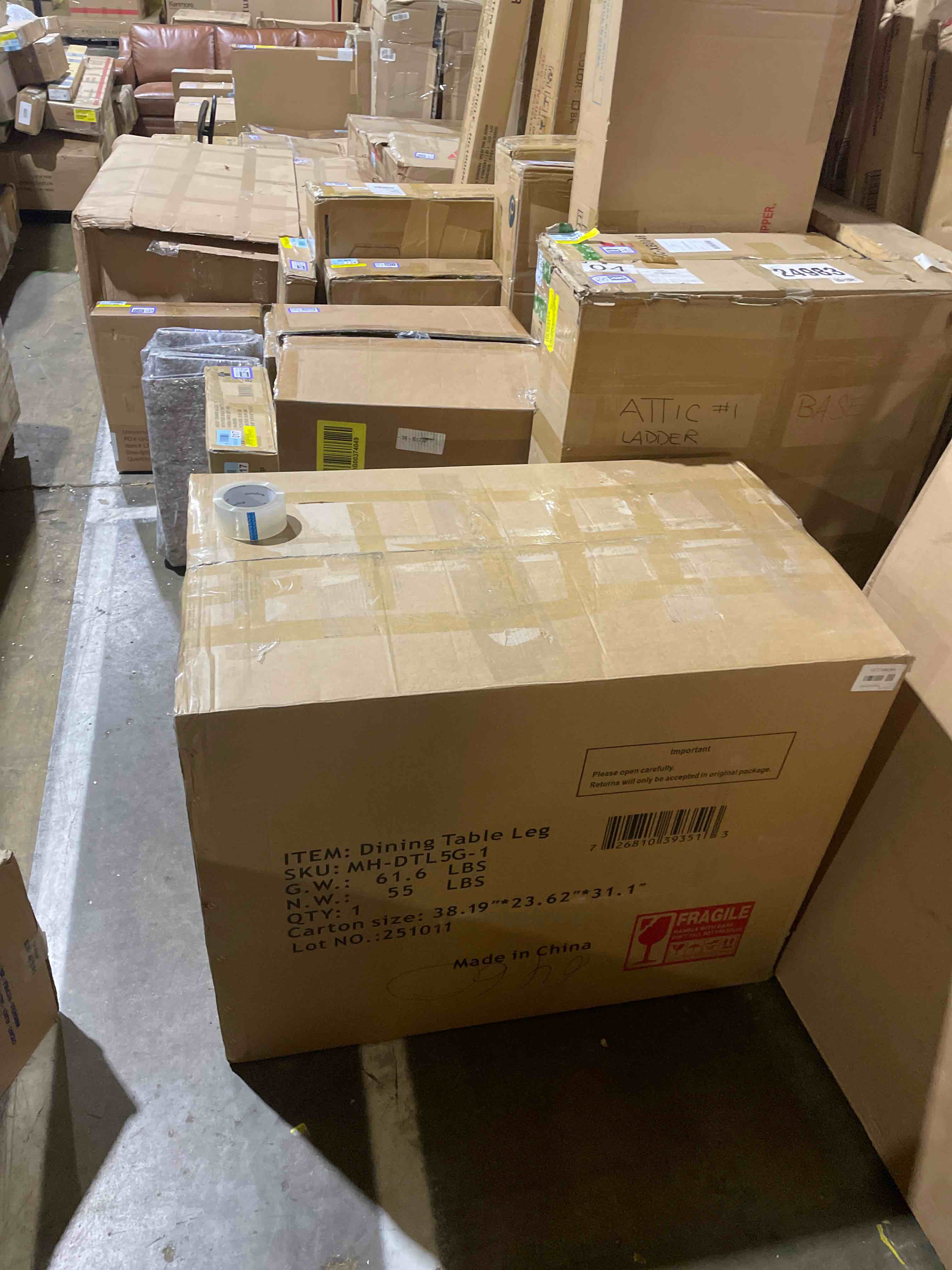 Condition photo showing New/Like New for Aliyas 63" & 70.87" Stone Pedestal (only table base)