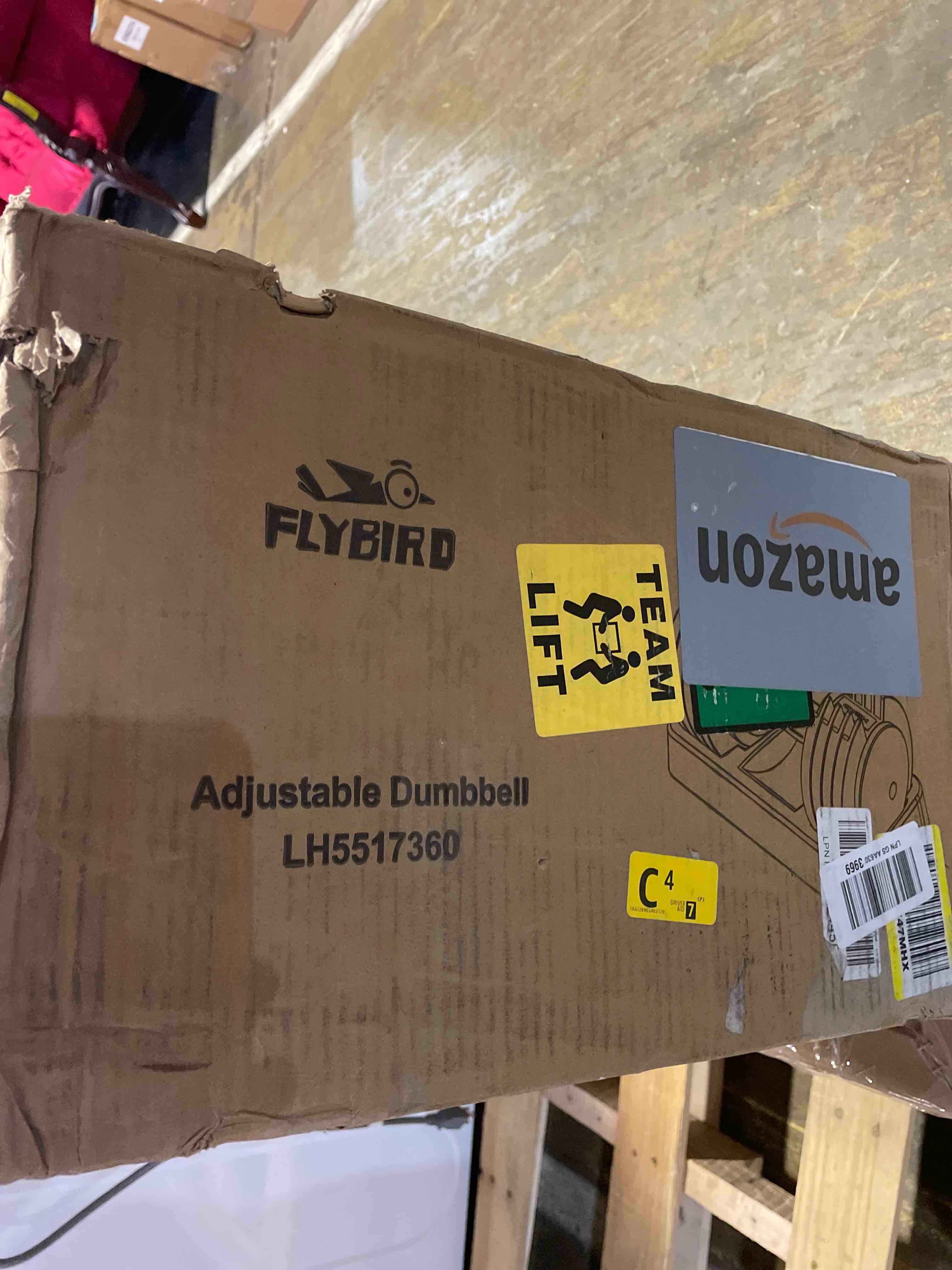 Condition photo showing New/Like New for FLYBIRD Adjustable Dumbbell, 55LB/110LB Single Dumbbell for Home Gym Exercise & Fitness, 5-IN-1 Fast Adjustable Weights with Anti-Slip Handle (2 Weight Option)
