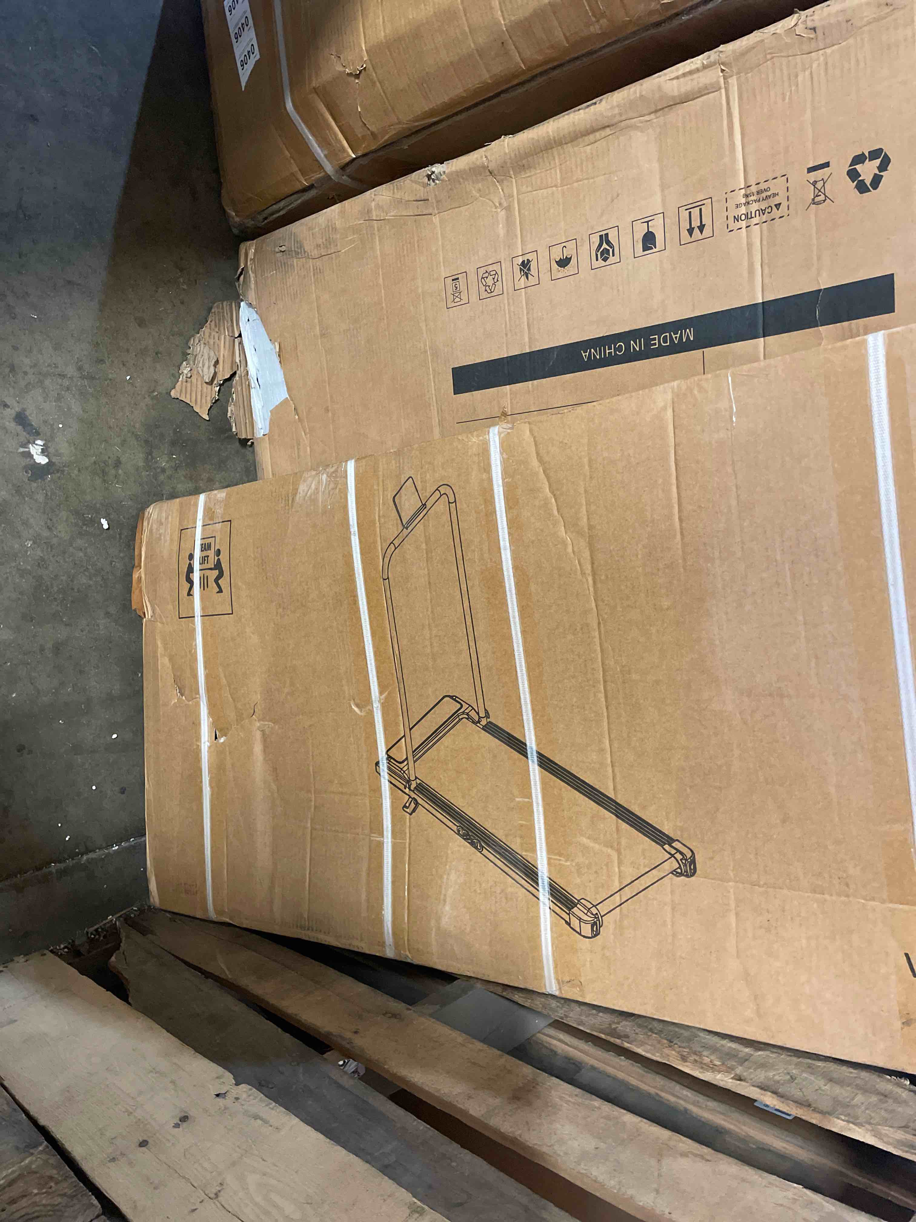 Condition photo showing Good Condition for KASSADIN Walking Pad with Handle Bar, 2026 Upgrade Portable Small Treadmill with Handles for Home Small, 3.0HP Under Desk Walking Pad Treadmill with Incline, 0.6-7.6MPH, 350LBS